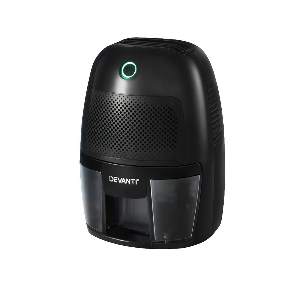 Devanti Mini Dehumidifier 600ml Air Purifier Black
