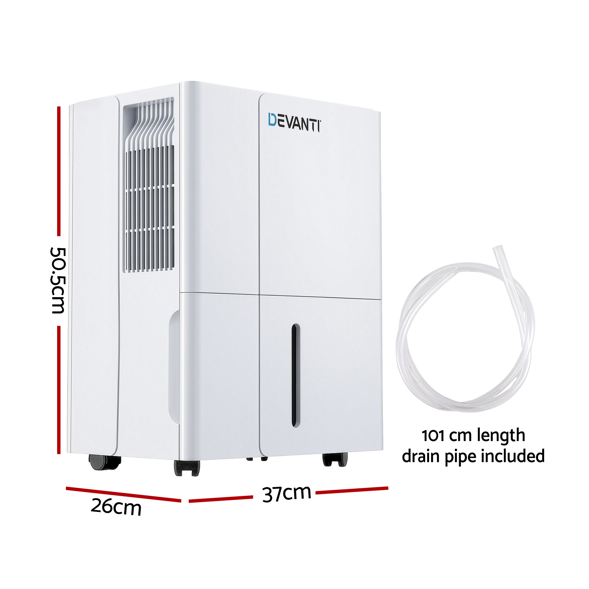 Devanti 30L Dehumidifier with 4.7L Water Tank view 2