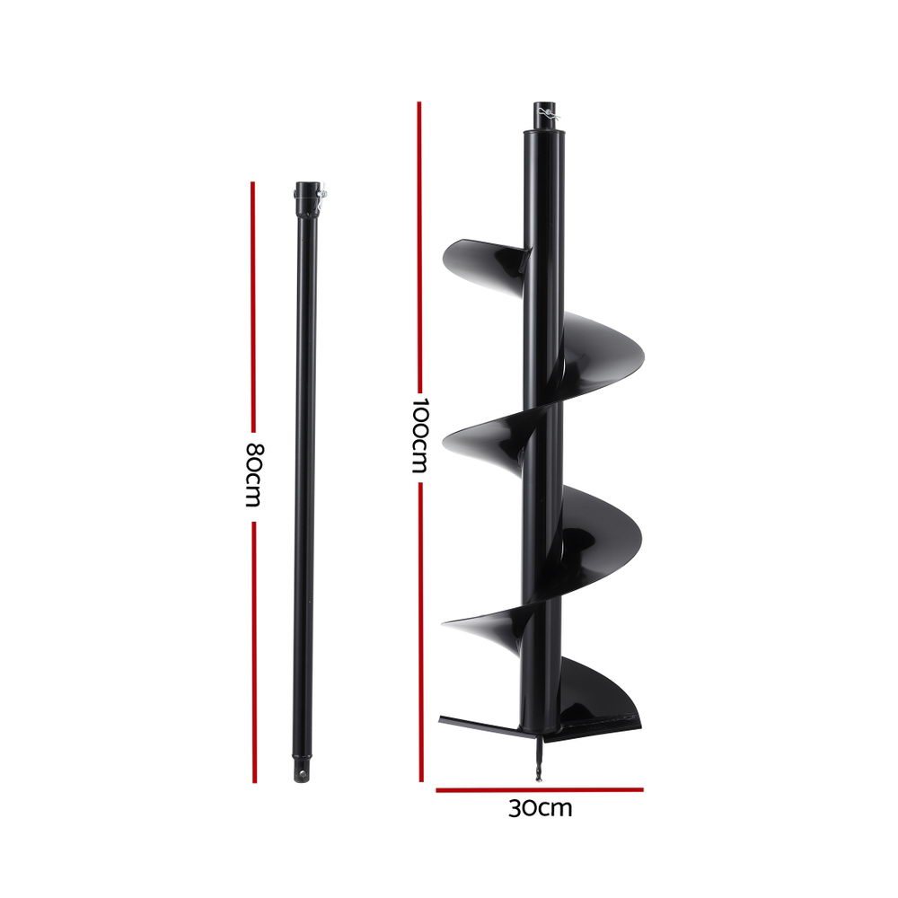 Giantz Auger Drill Bit with 80cm Extension, 200mm or 300mm view 2