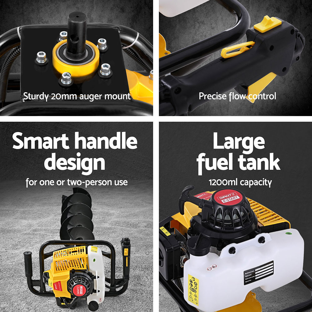 Giantz Heavy Duty Post Hole Digger with Auger Options view 5