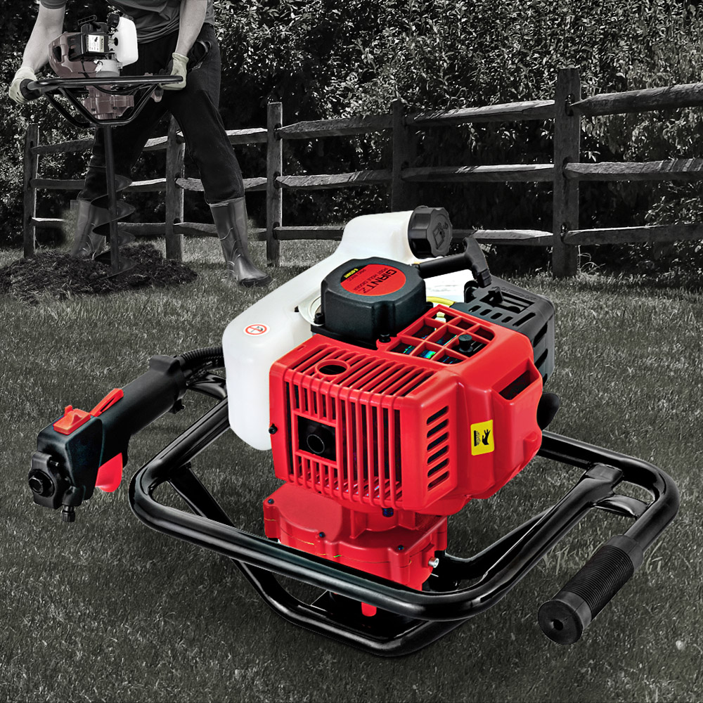 Giantz Post Hole Digger Motor Only 65cc, Red