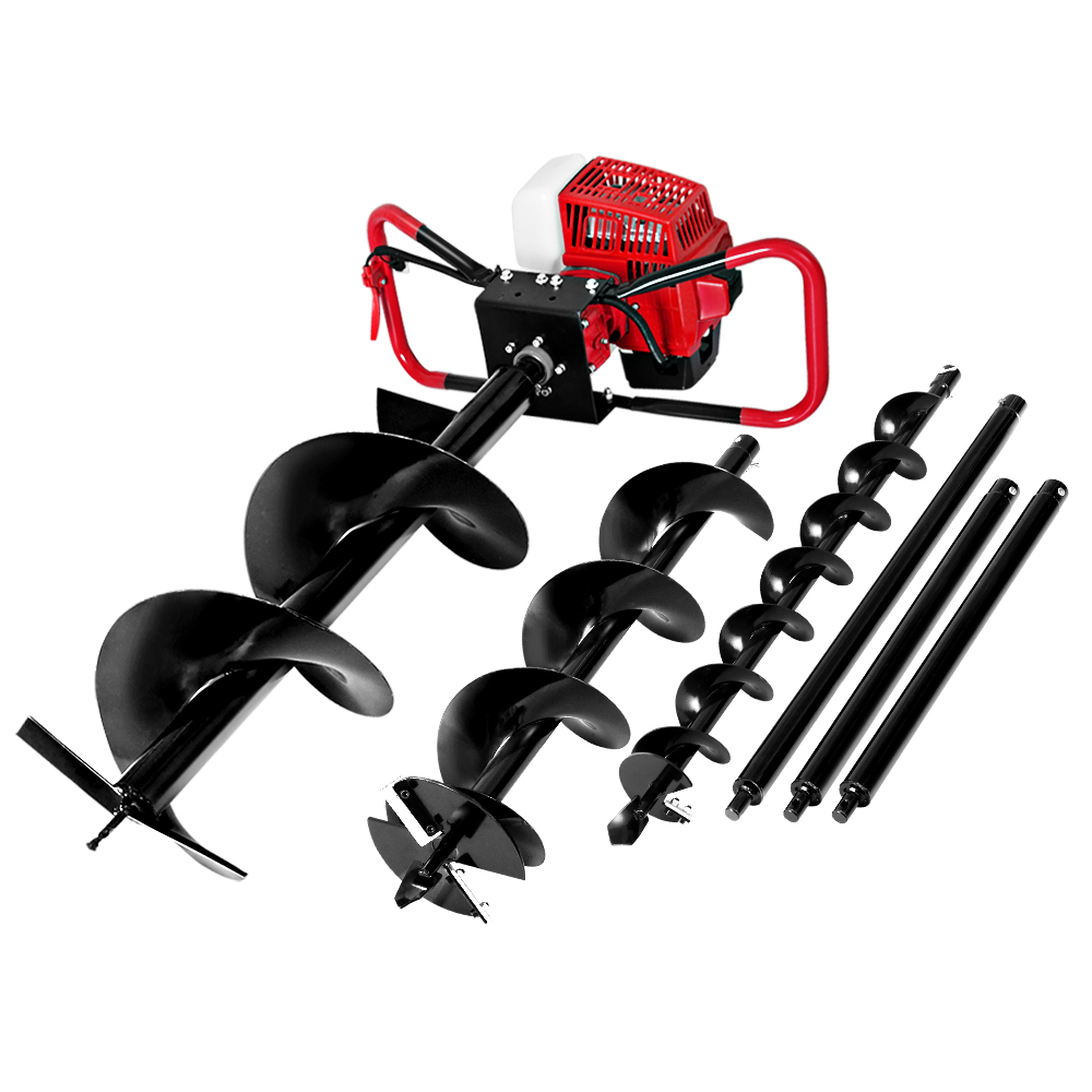 Giantz Petrol Post Hole Digger Drill with Auger Options