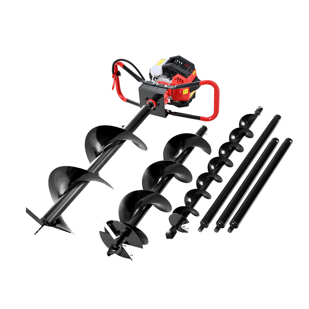 Giantz Post Hole Digger Kit with Auger Bits and Extension