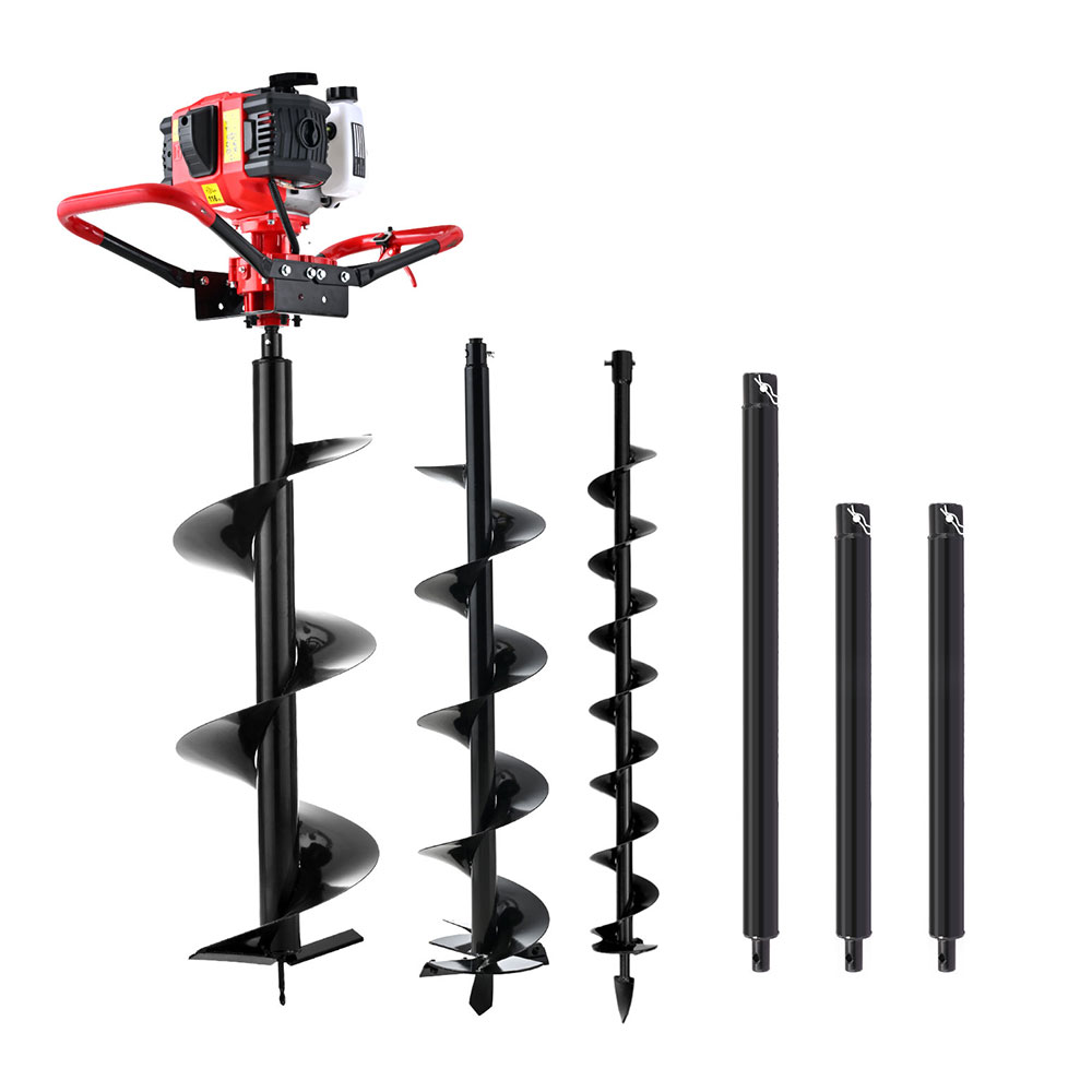 Giantz Post Hole Digger Kit with Auger Bits and Extension view 3