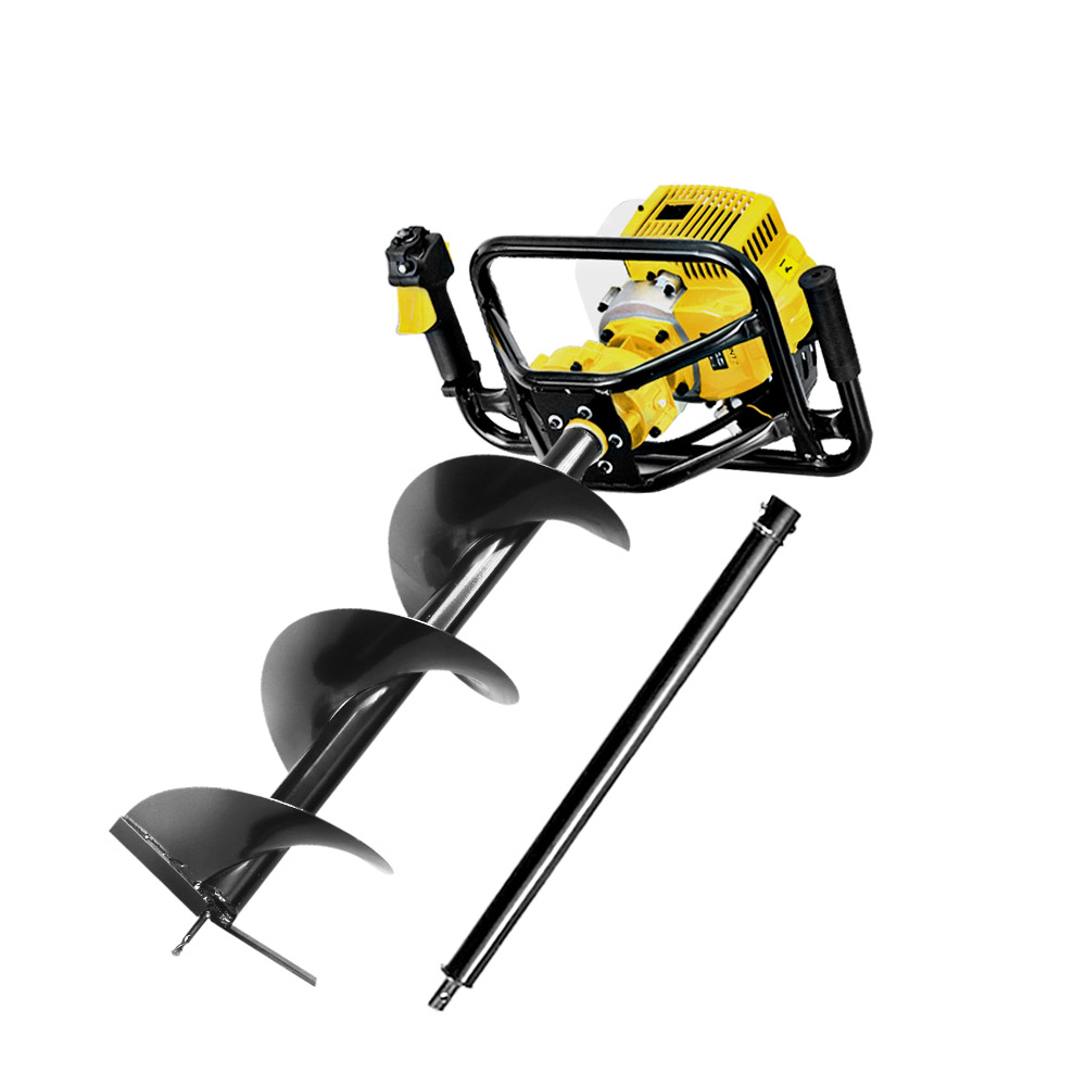 Giantz 65cc Post Hole Digger with Auger Options, Yellow