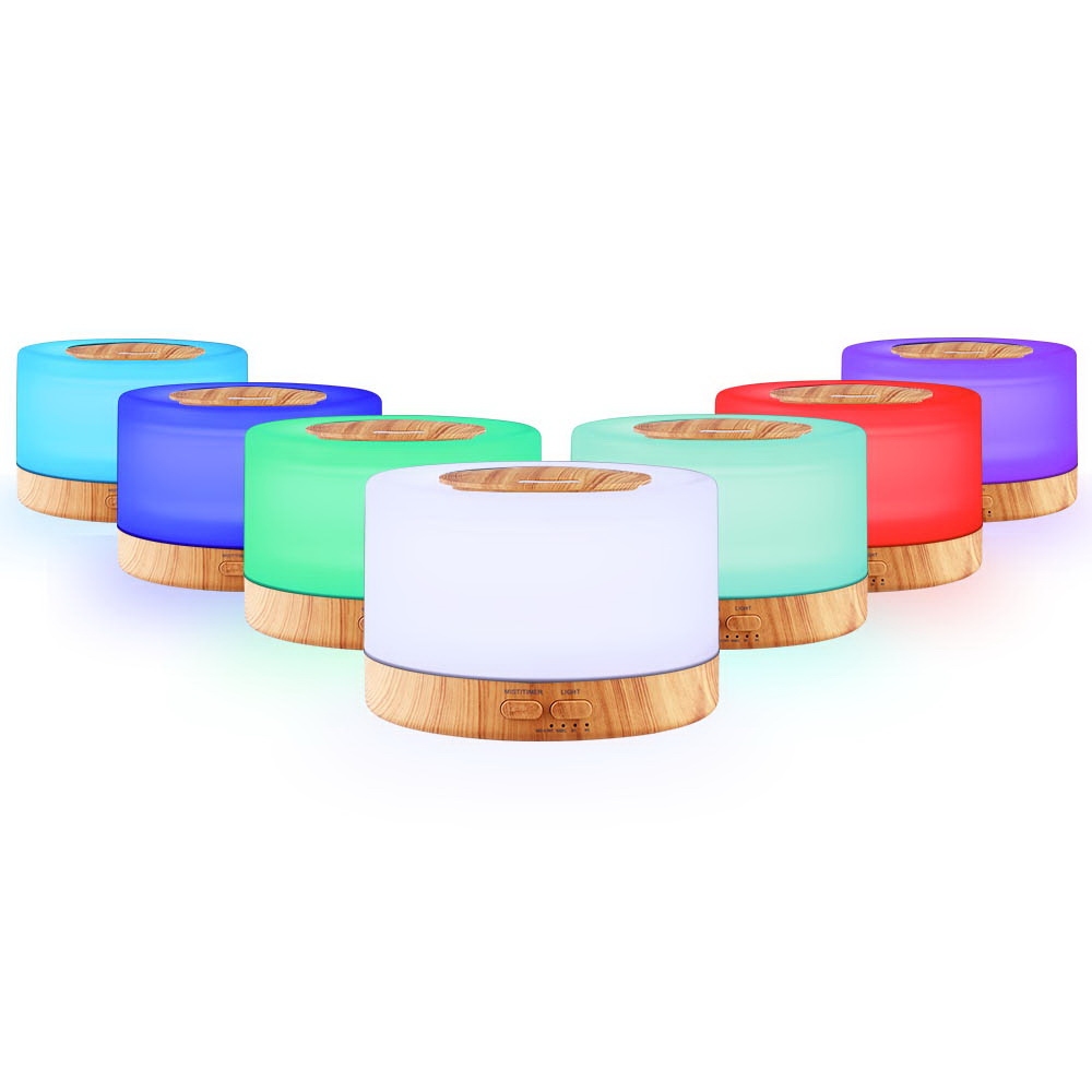 Devanti Ultrasonic Aroma Diffuser Light Wood 500ml