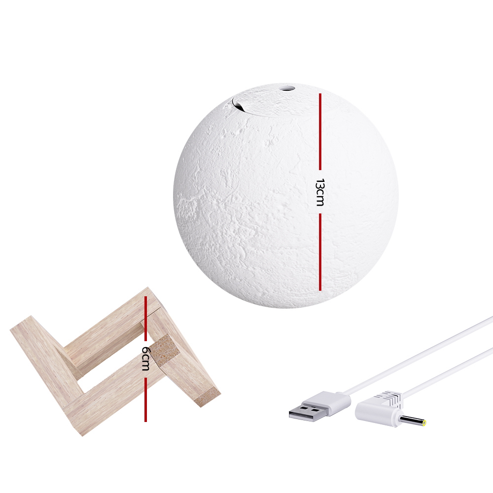 Devanti Moon Lamp Aroma Diffuser 880ml Night Light view 2