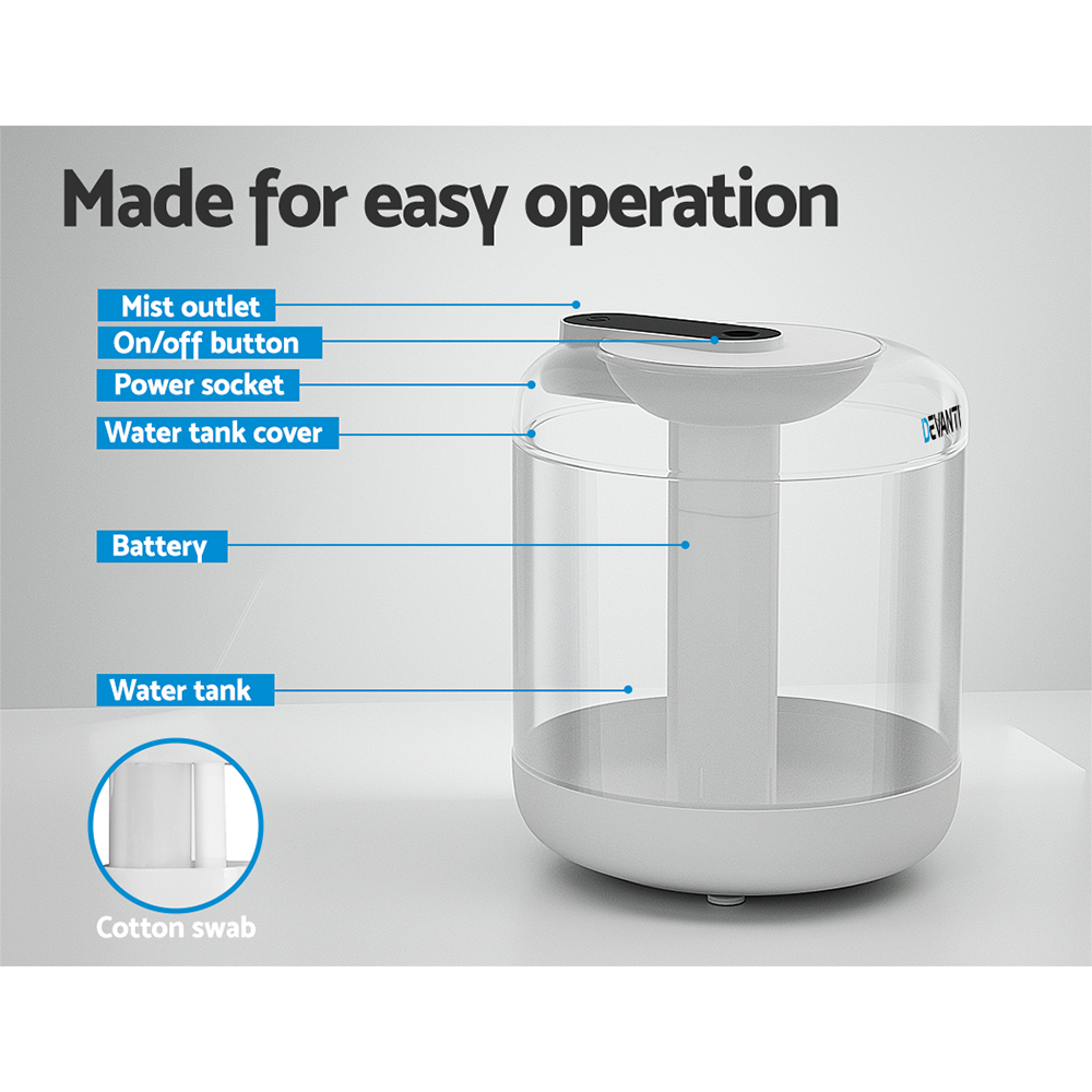 Devanti Aroma Diffuser Humidifier 1L view 5