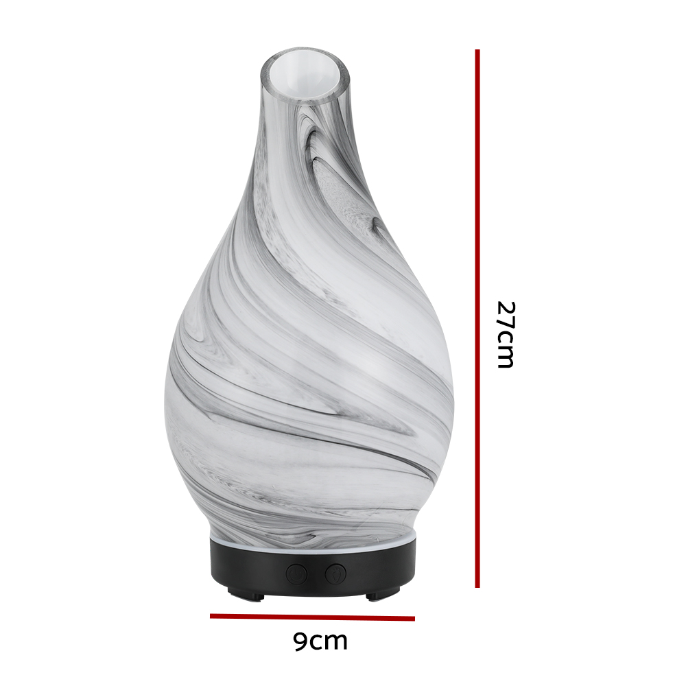 Devanti Blue Glass Aroma Diffuser LED Humidifier view 2