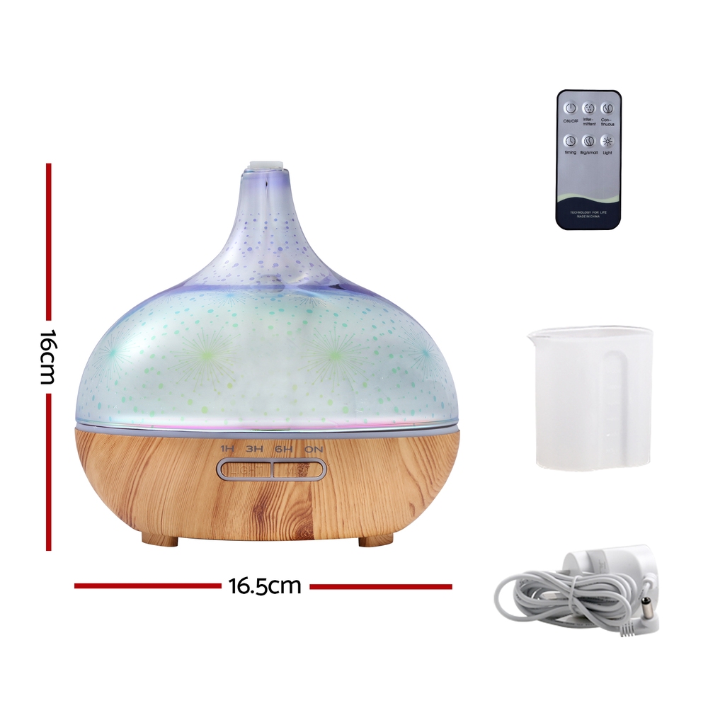 Devanti 3D Glass Aroma Diffuser 400ml view 2
