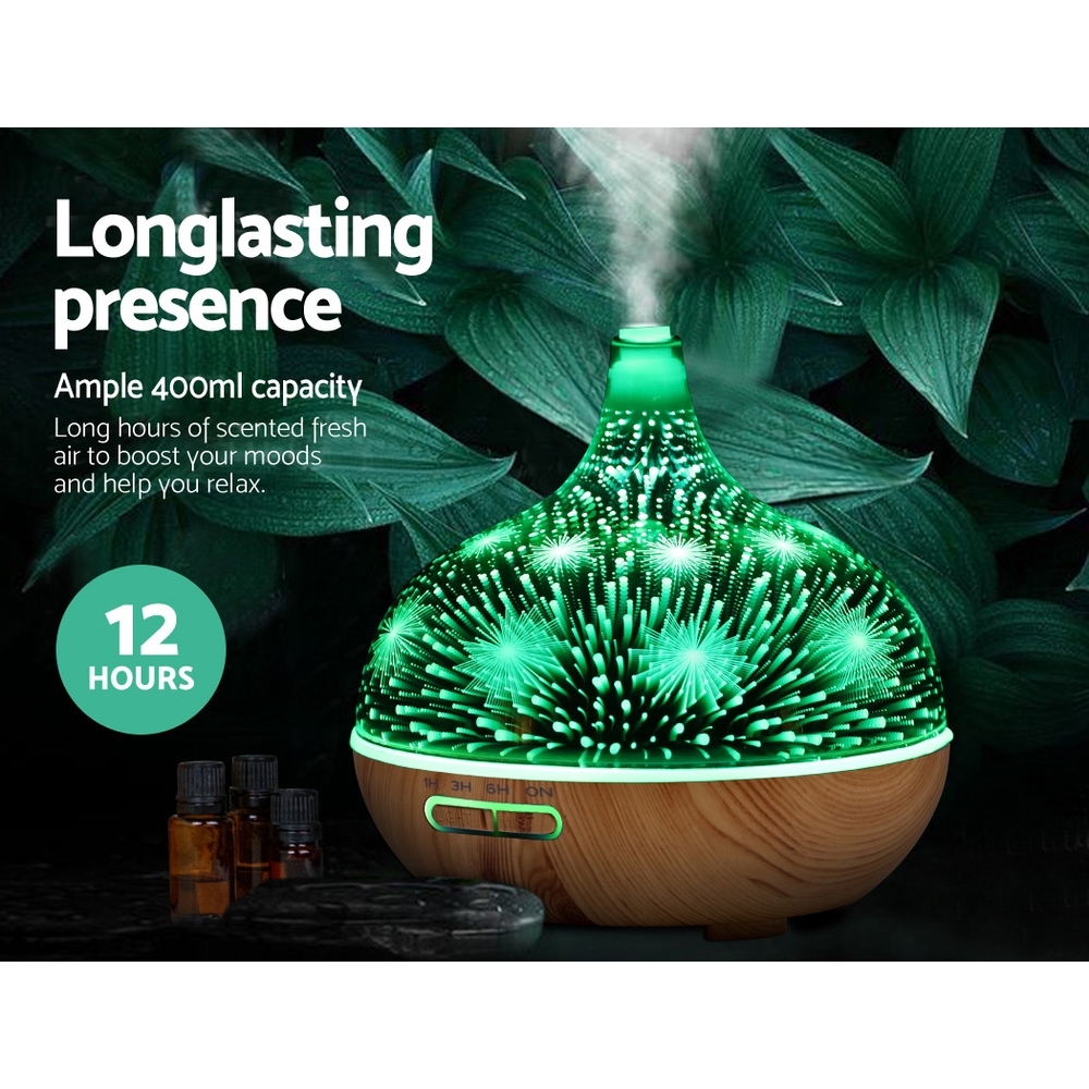 Devanti 3D Glass Aroma Diffuser 400ml view 4
