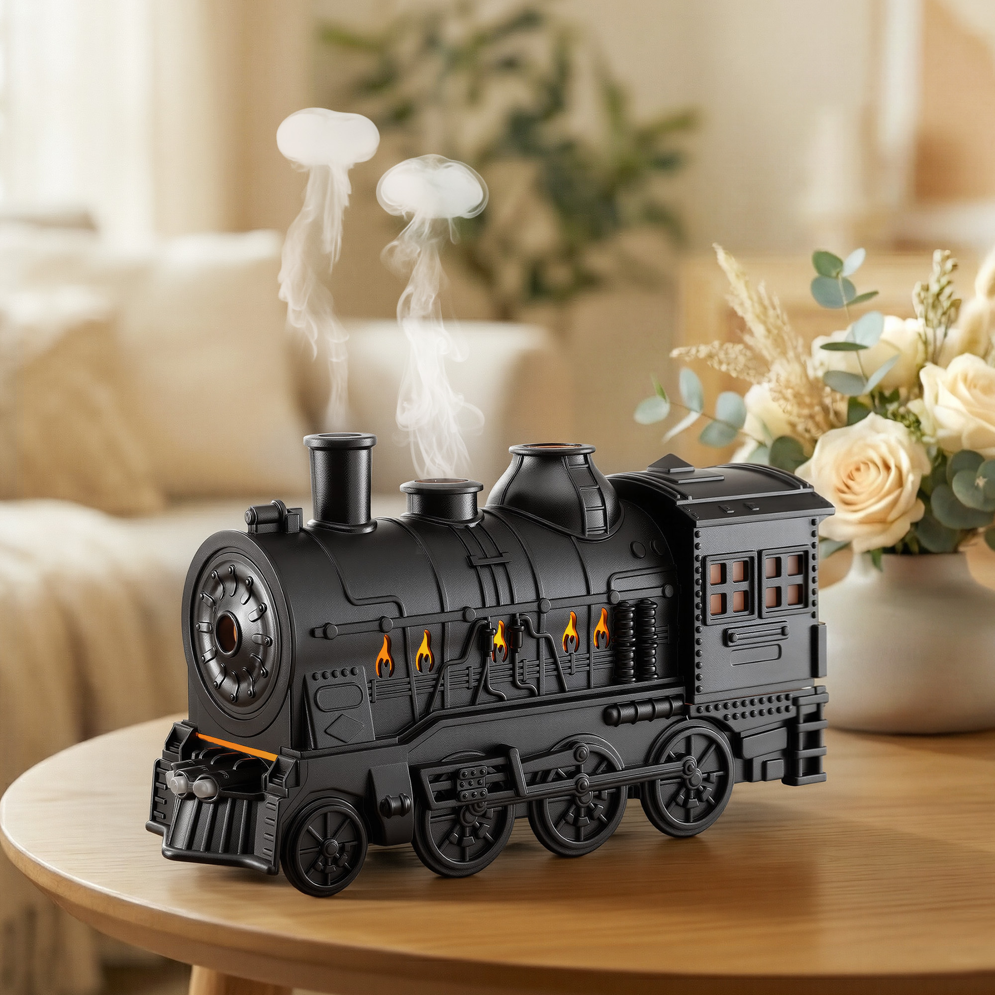 Devanti Train Aroma Diffuser Humidifier 300ml LED Timer