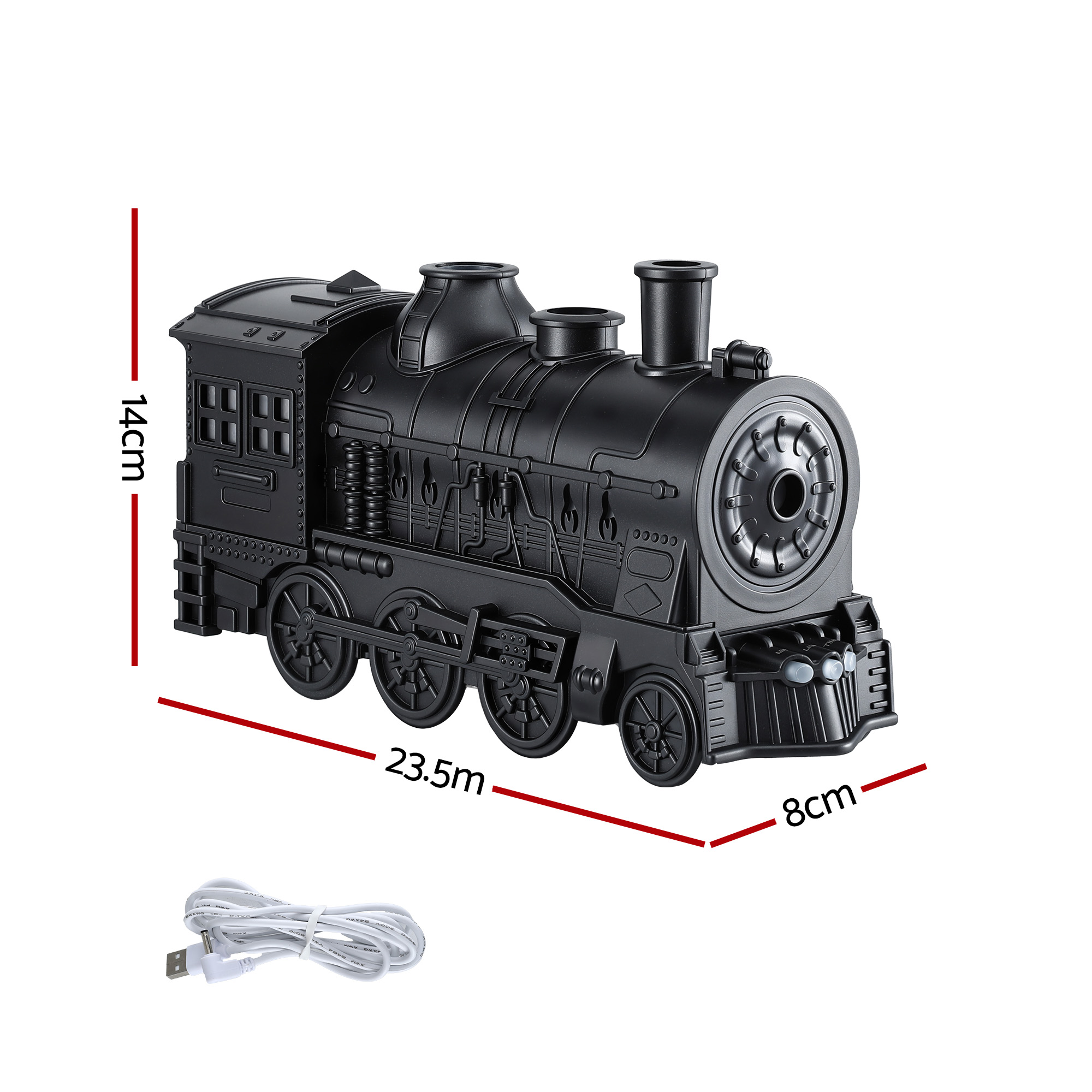 Devanti Train Aroma Diffuser Humidifier 300ml LED Timer view 2