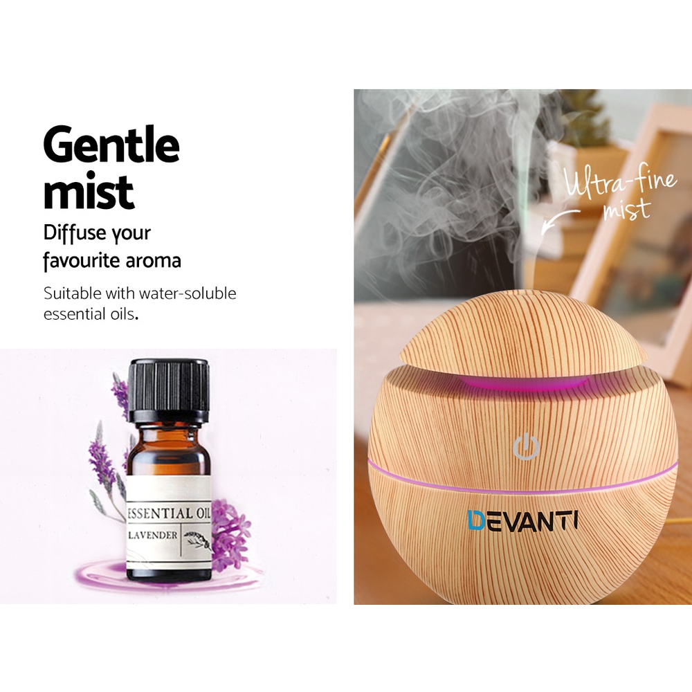 Devanti 4-in-1 Aroma Diffuser Humidifier 130ml view 5