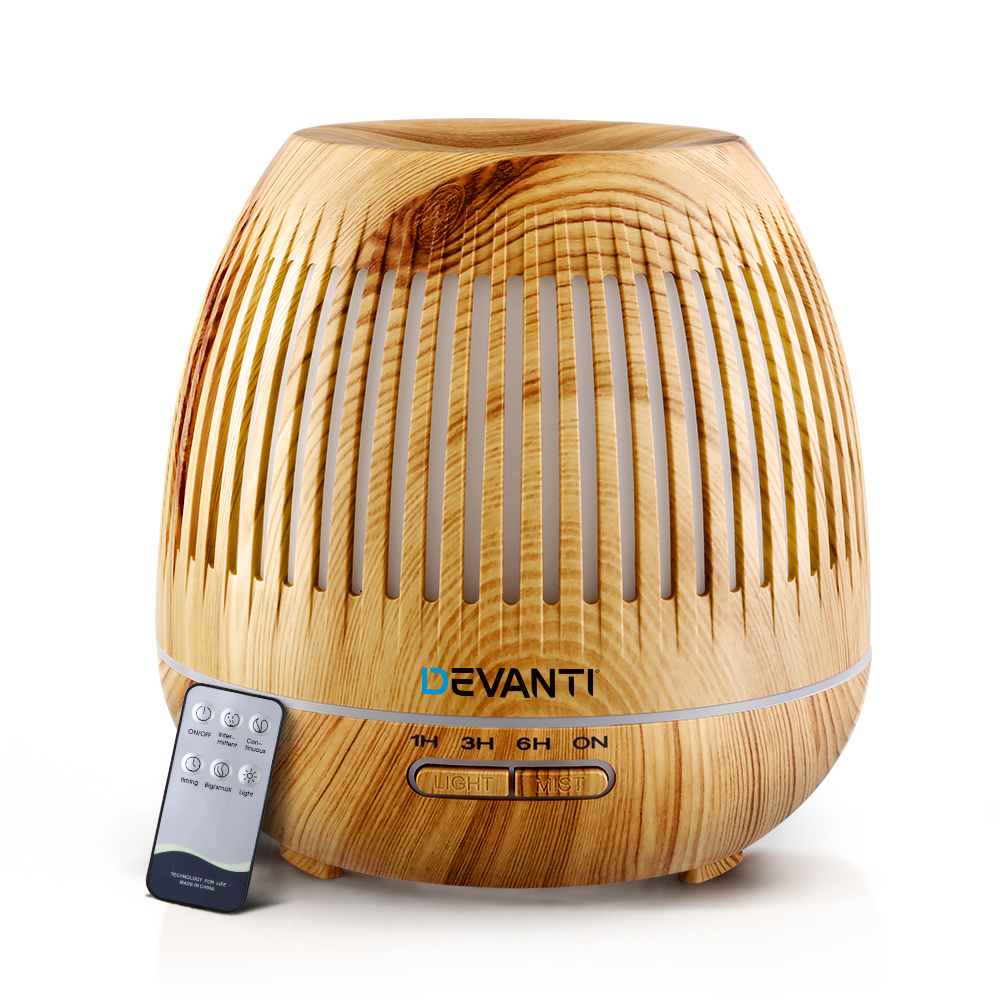 Devanti Wood Grain Aroma Diffuser 400ml