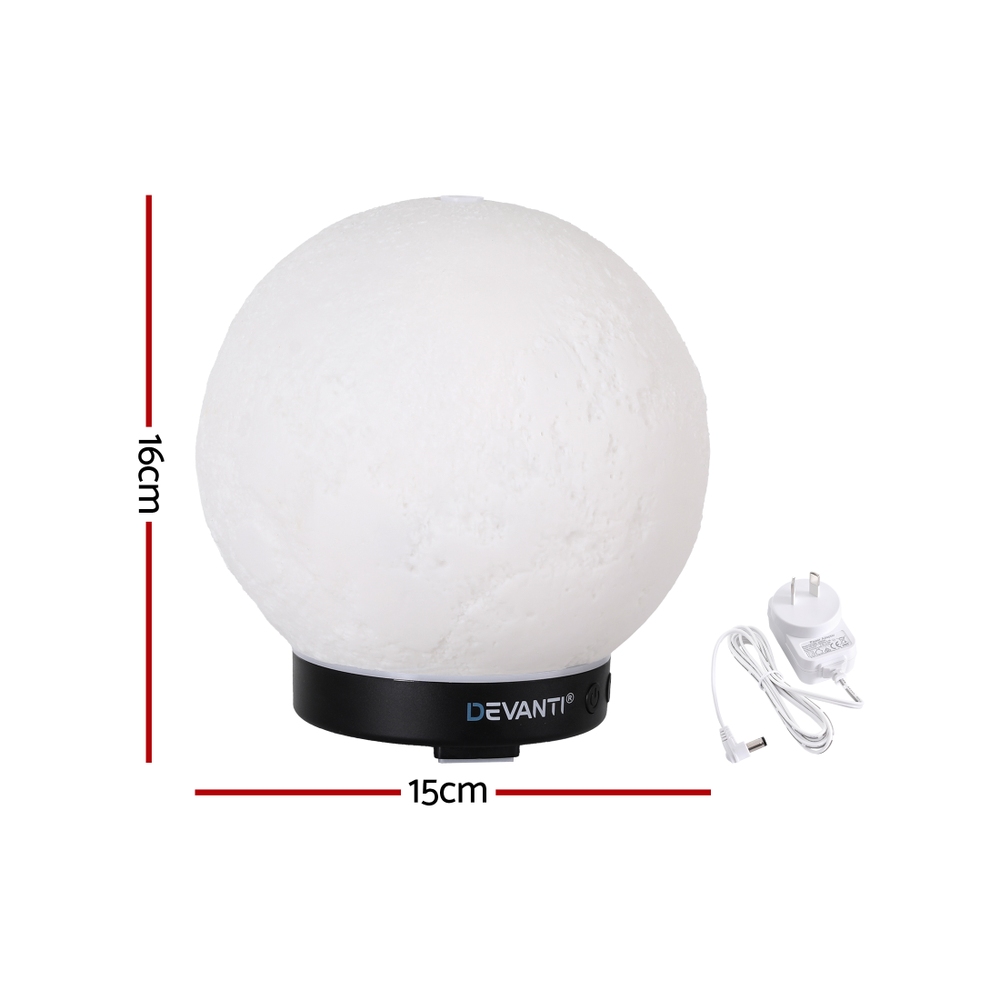 Devanti Ultrasonic Aroma Diffuser Moon Lamp 100ml view 3