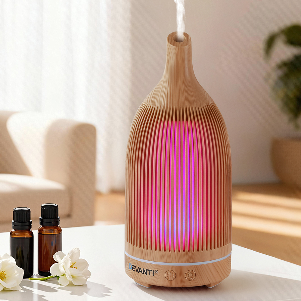 Devanti Ultrasonic Aroma Diffuser Forest 200ml LED Humidifier