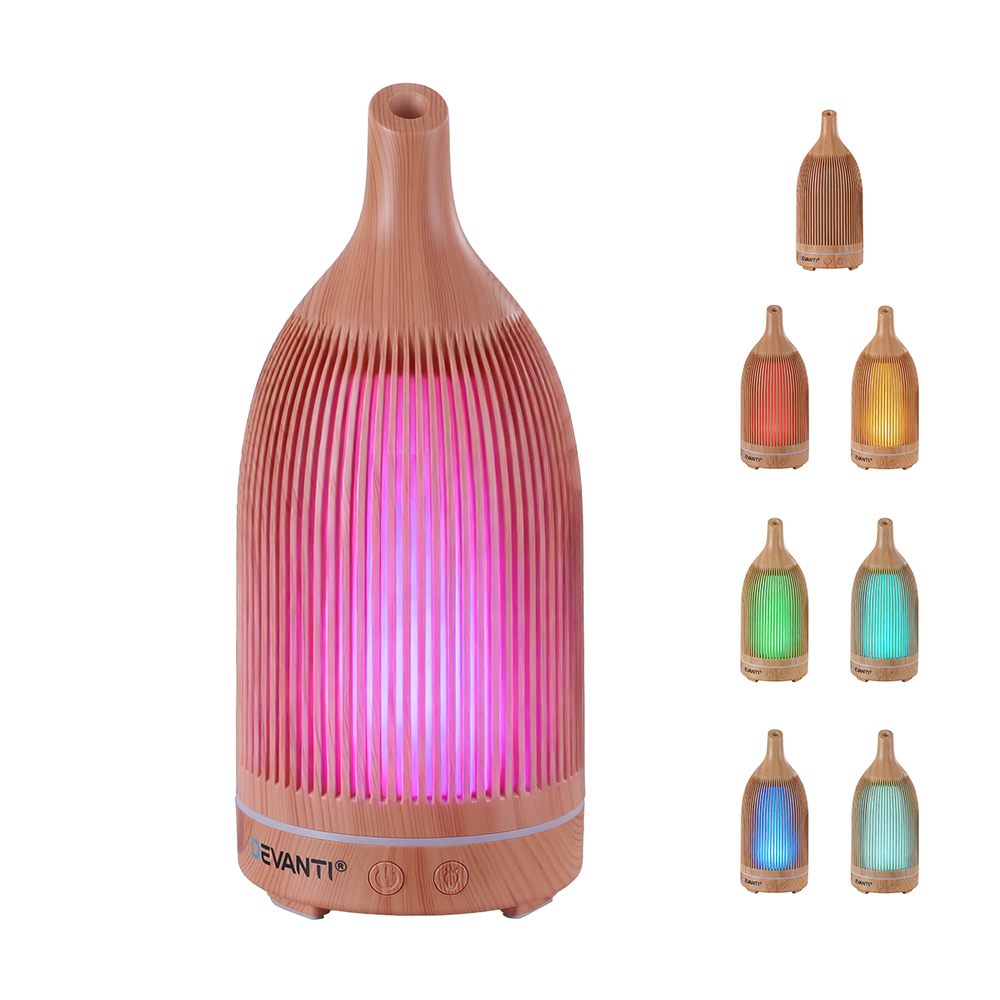 Devanti Ultrasonic Aroma Diffuser Forest 200ml LED Humidifier view 2