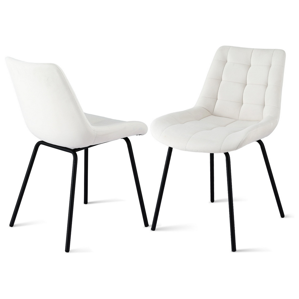 Artiss Velvet Tufted Dining Chairs in Multiple Colours