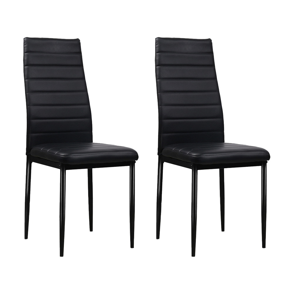 Artiss Leather Tufted Dining Chairs, Set of 4, Multiple Colours