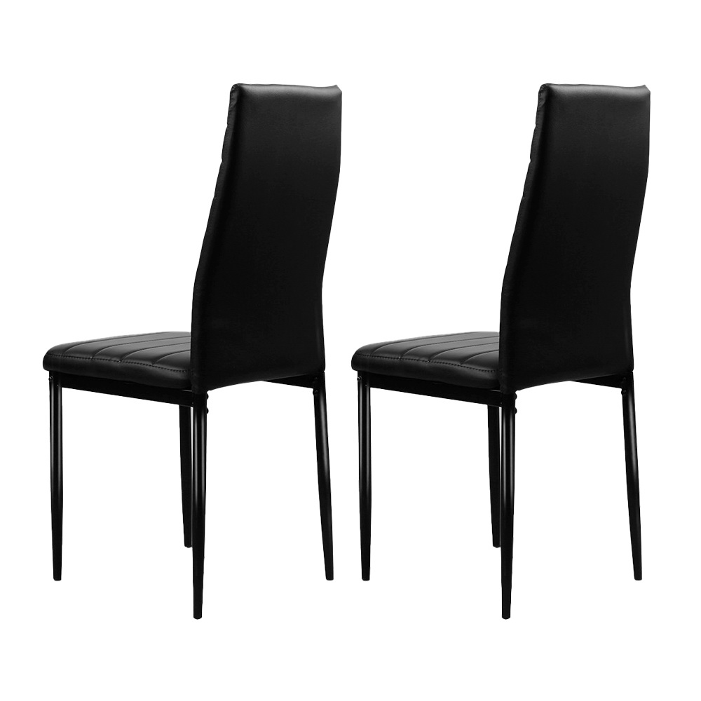 Artiss Leather Tufted Dining Chairs, Set of 4, Multiple Colours view 3