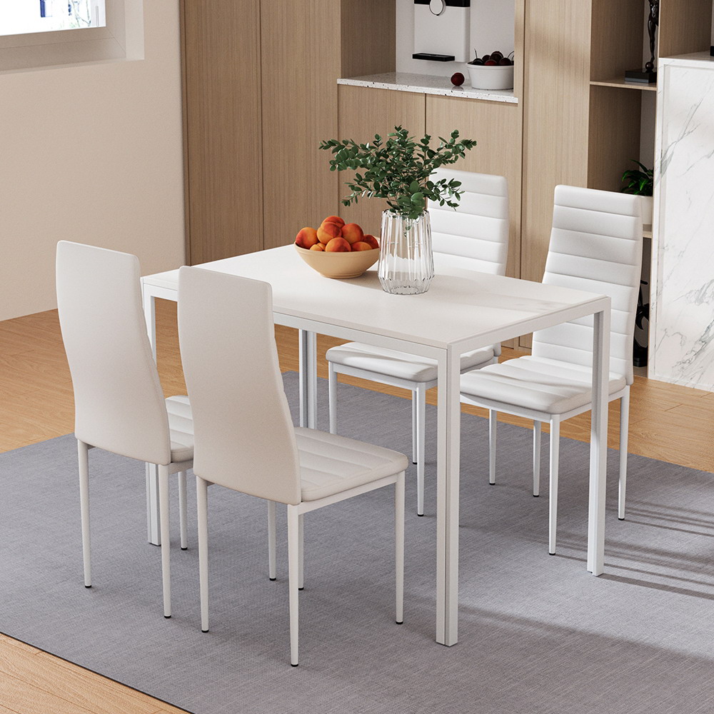 Artiss 5 Piece Dining Set, Table and 4 Chairs, Multiple Styles
