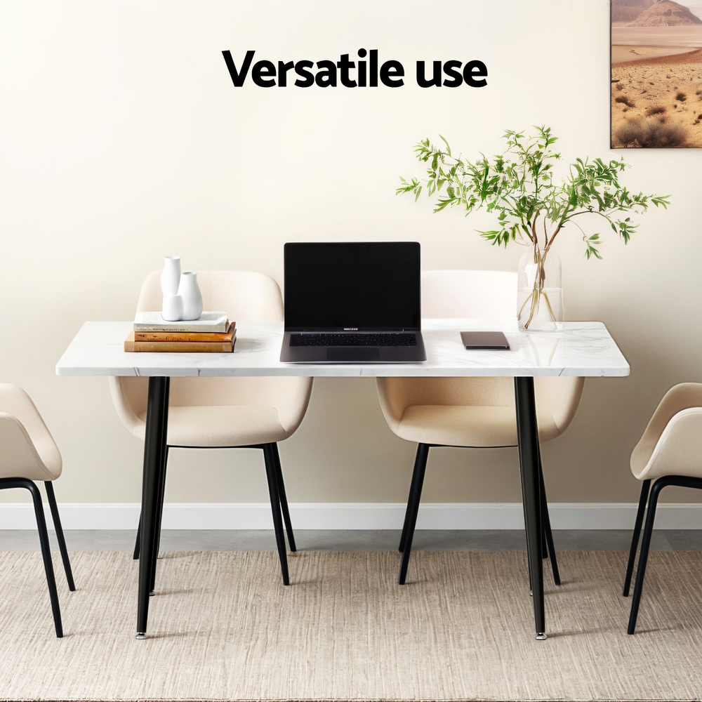 Artiss 1.5m Marble Effect Dining Table view 5