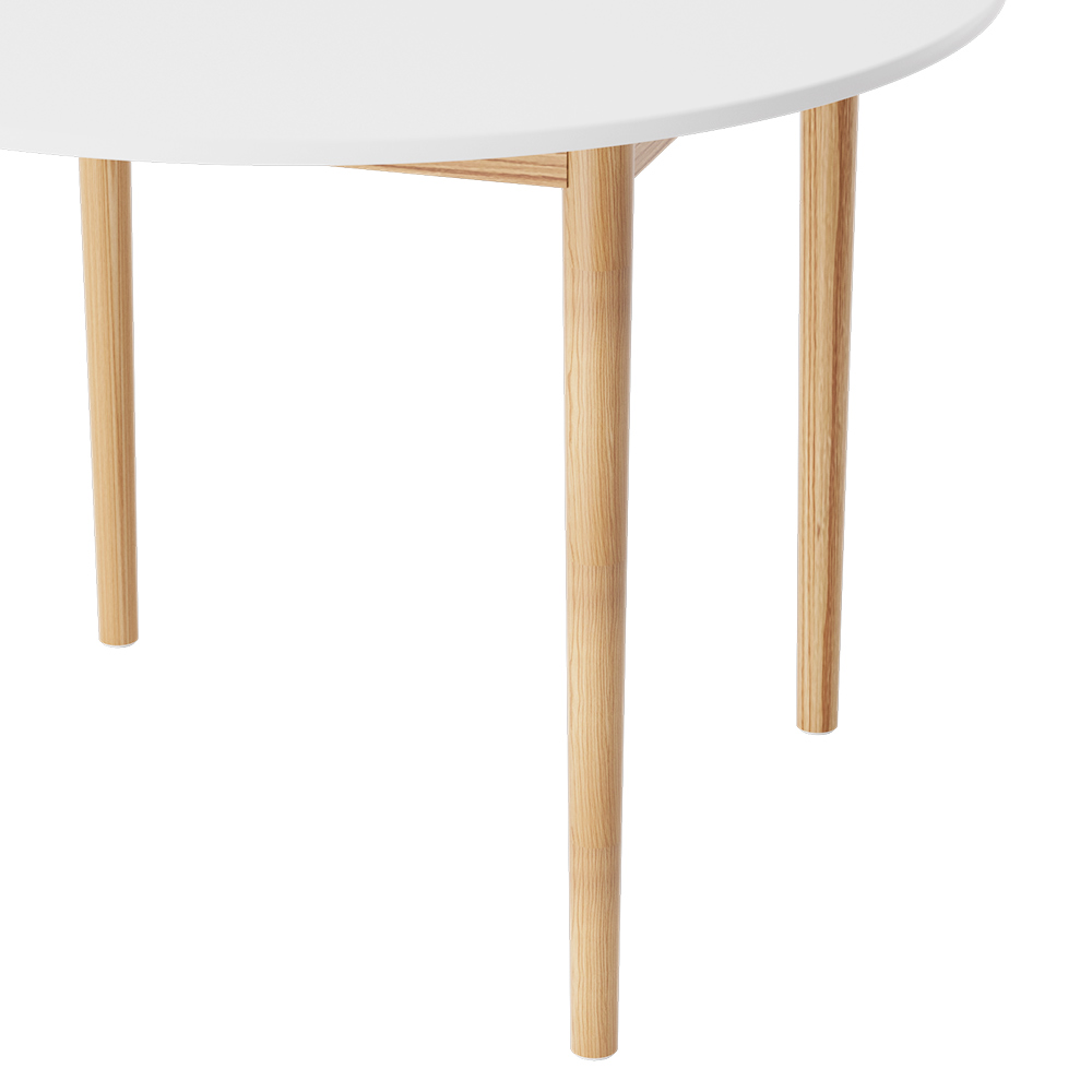 Artiss Demi Round Dining Table White 108cm view 4