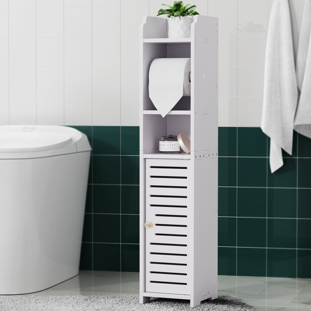Artiss Bathroom Cabinet Toilet Roll Holder 3 Tier