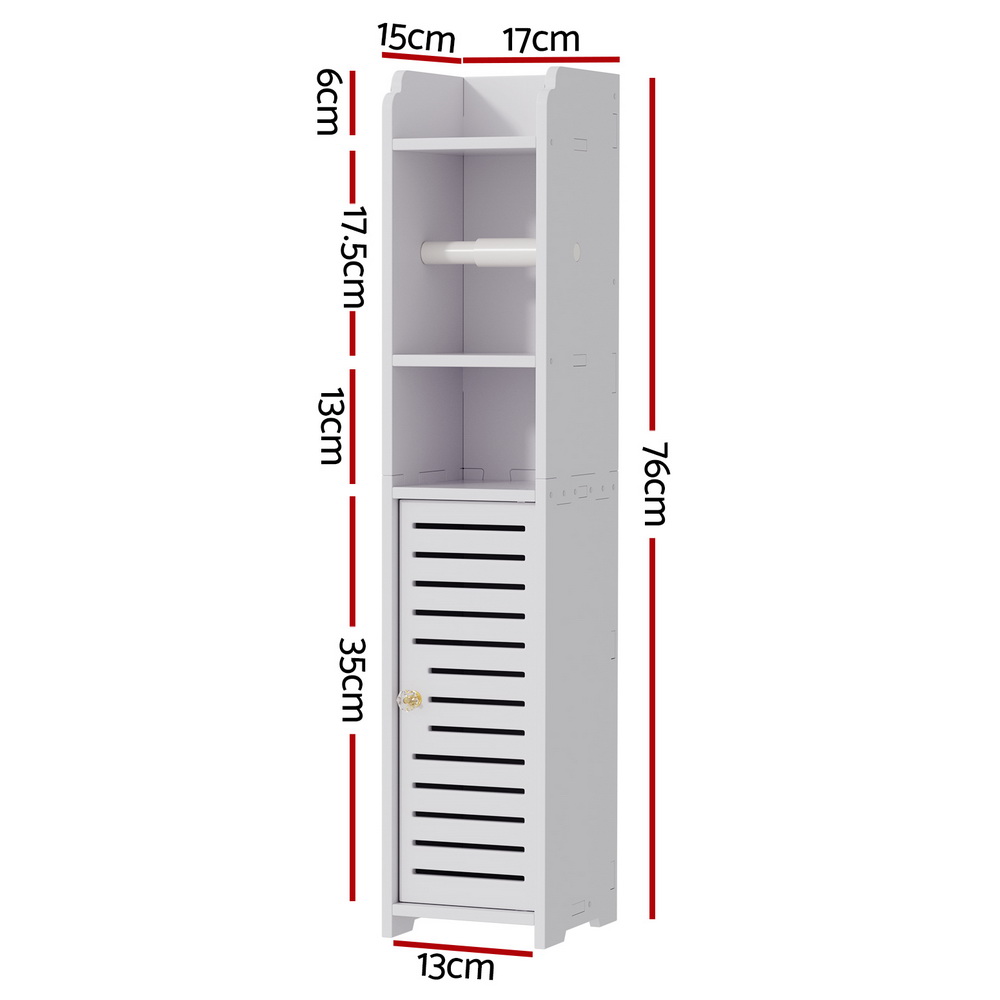 Artiss Bathroom Cabinet Toilet Roll Holder 3 Tier view 4