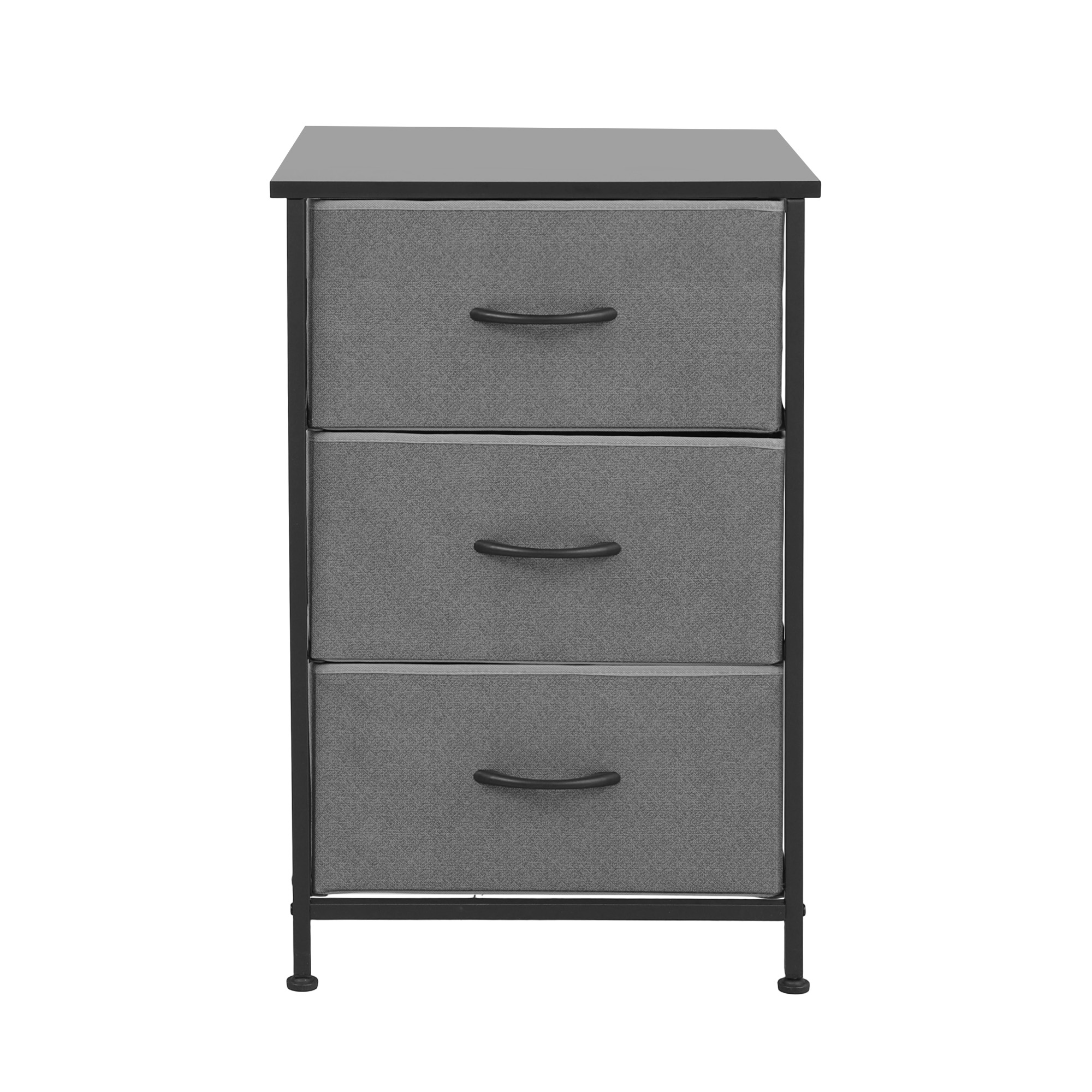 Artiss Chest of 3 Drawers Tallboy Dresser, Grey view 4
