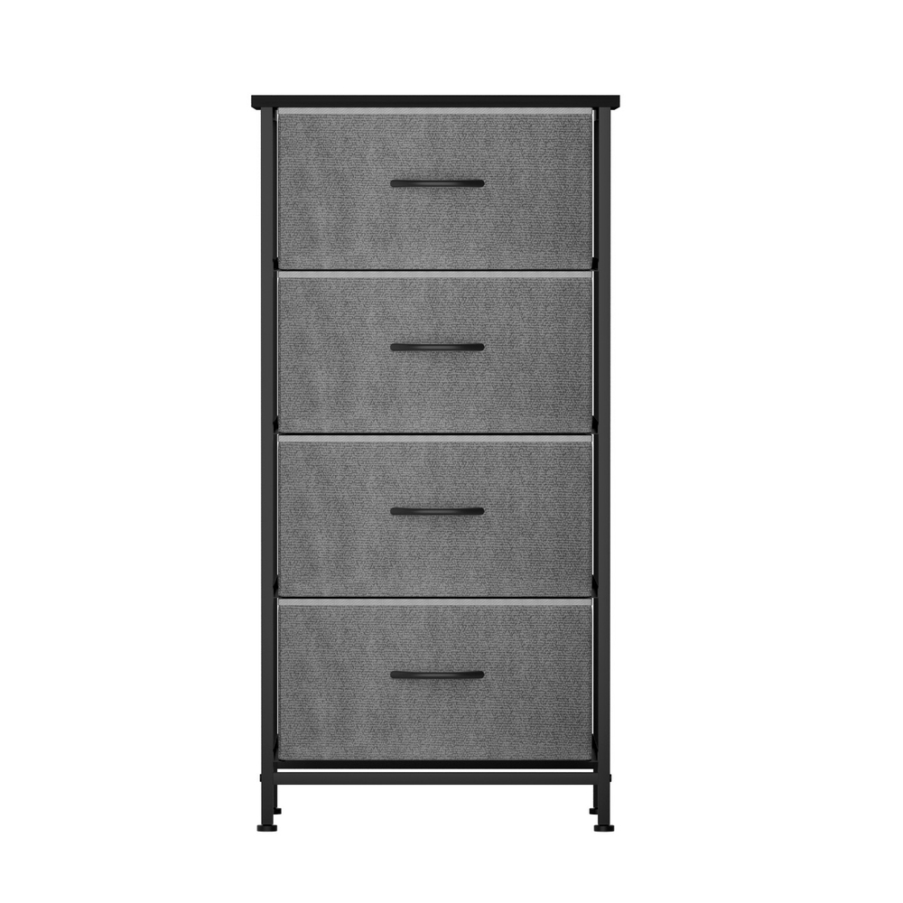Artiss Chest of 4 Drawers Tallboy Dresser, Grey view 5