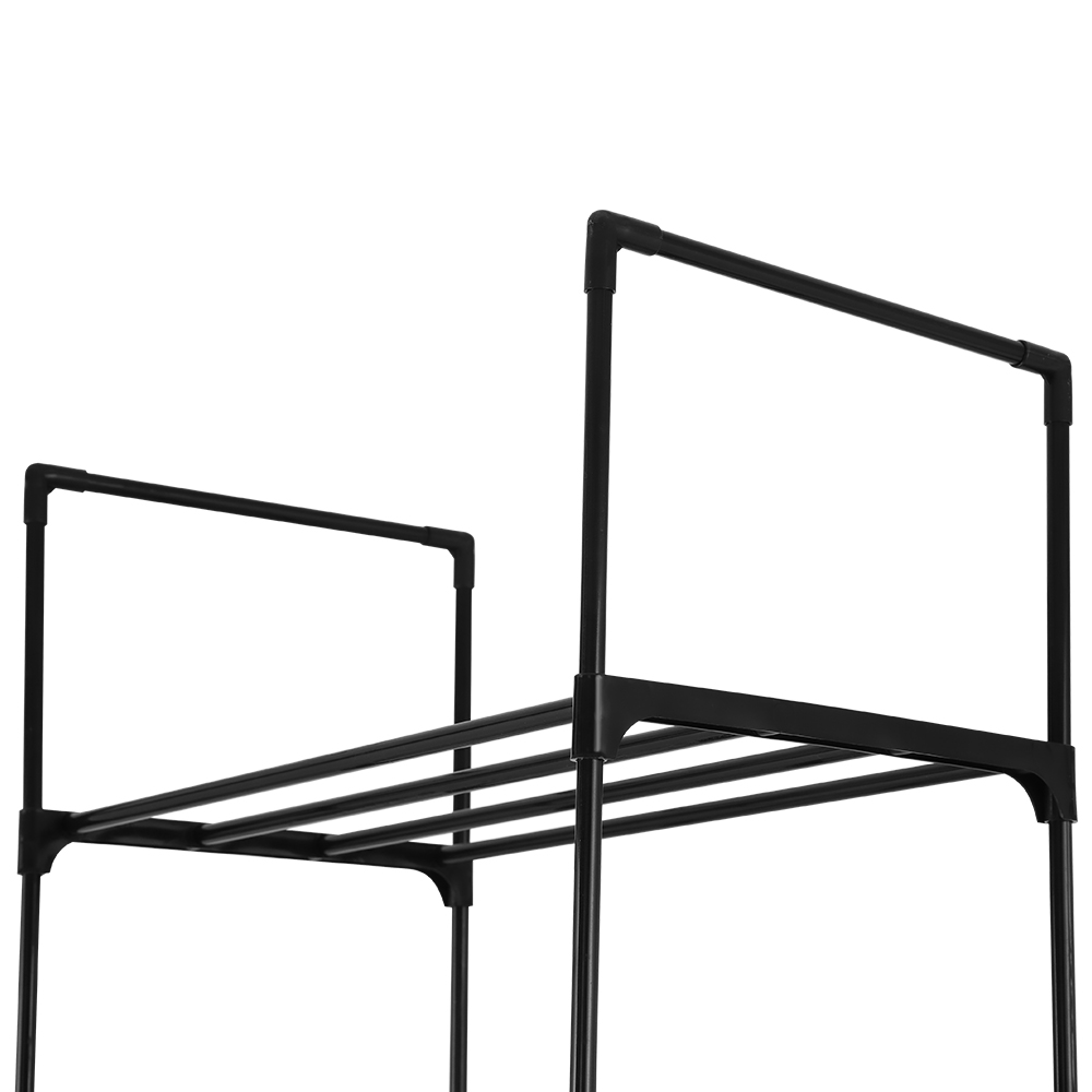 Artiss Dunn Shoe Rack DIY Stackable 10-Tier Black view 5