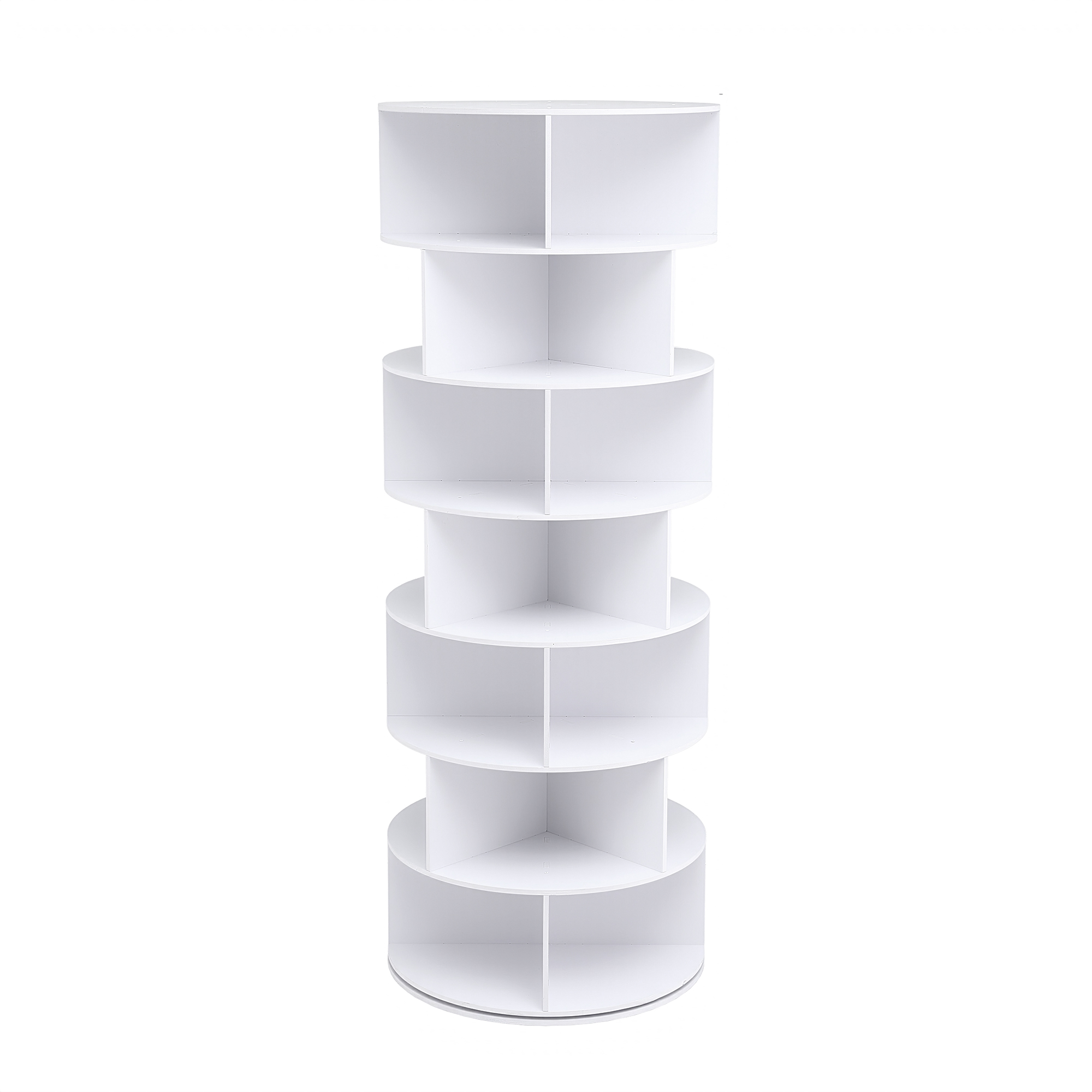 Artiss 7 Tier 360 Rotating Shoe Rack White view 4