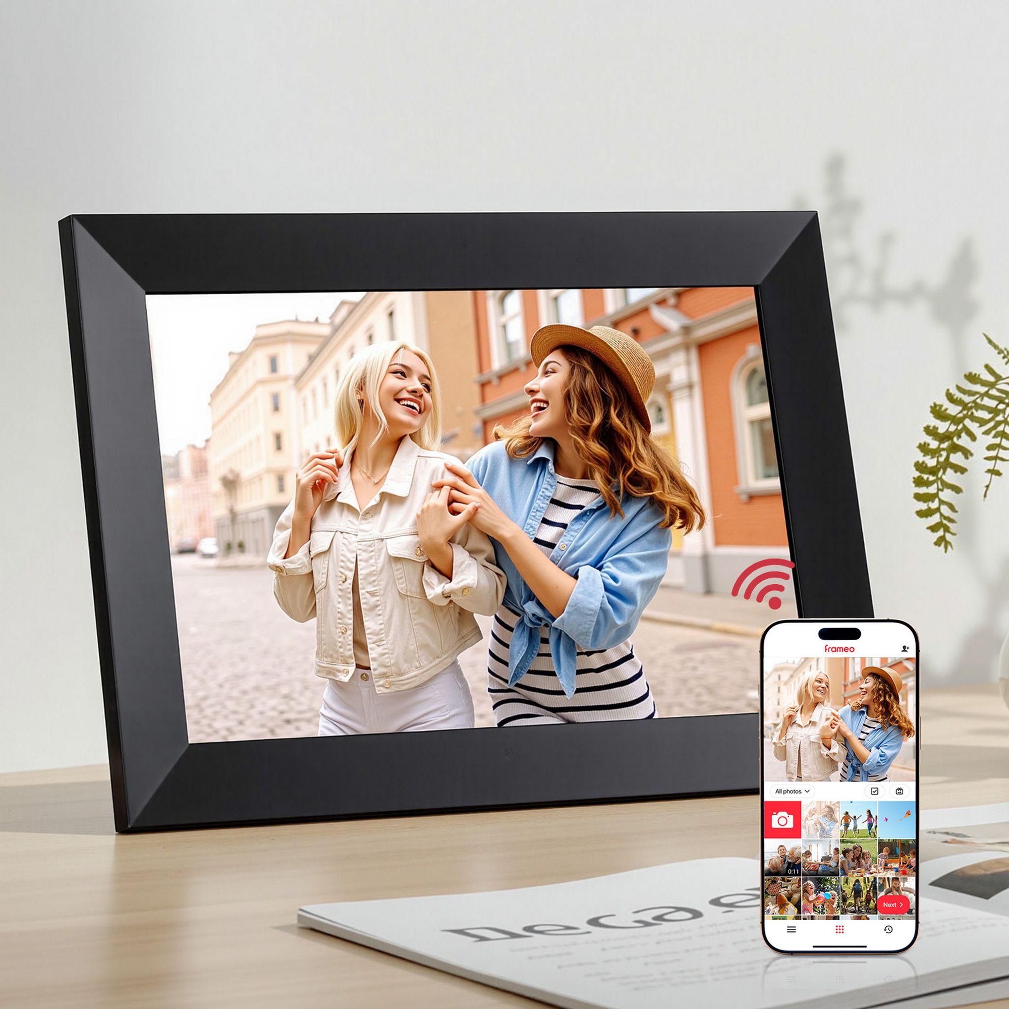 Artiss Digital Photo Frame 10.1 Inch WiFi Touch Screen 32GB