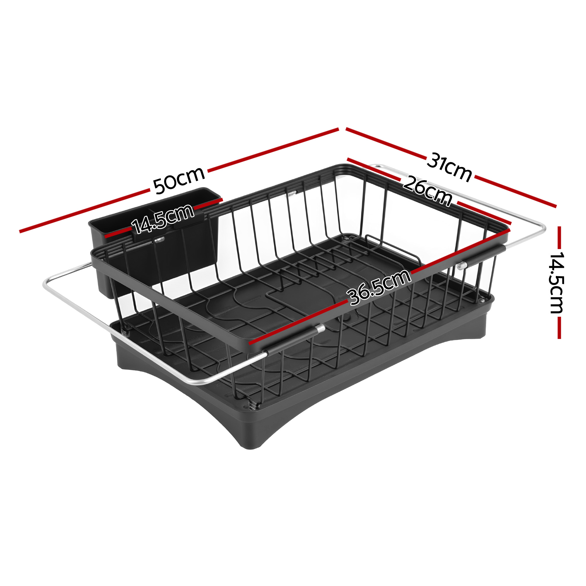 Cefito Dish Drying Rack for Kitchen Sink Organisation view 2
