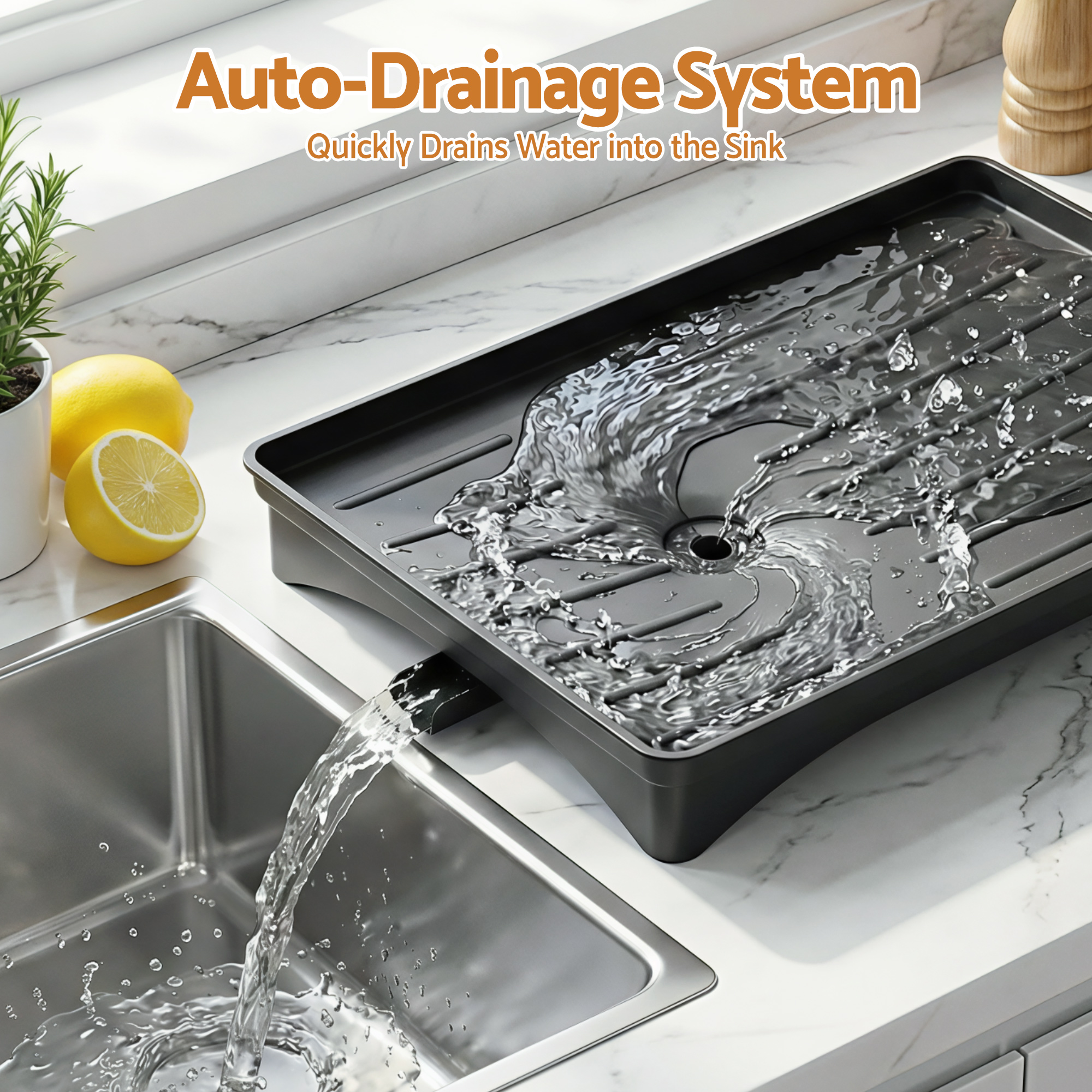 Cefito Dish Drying Rack for Kitchen Sink Organisation view 5