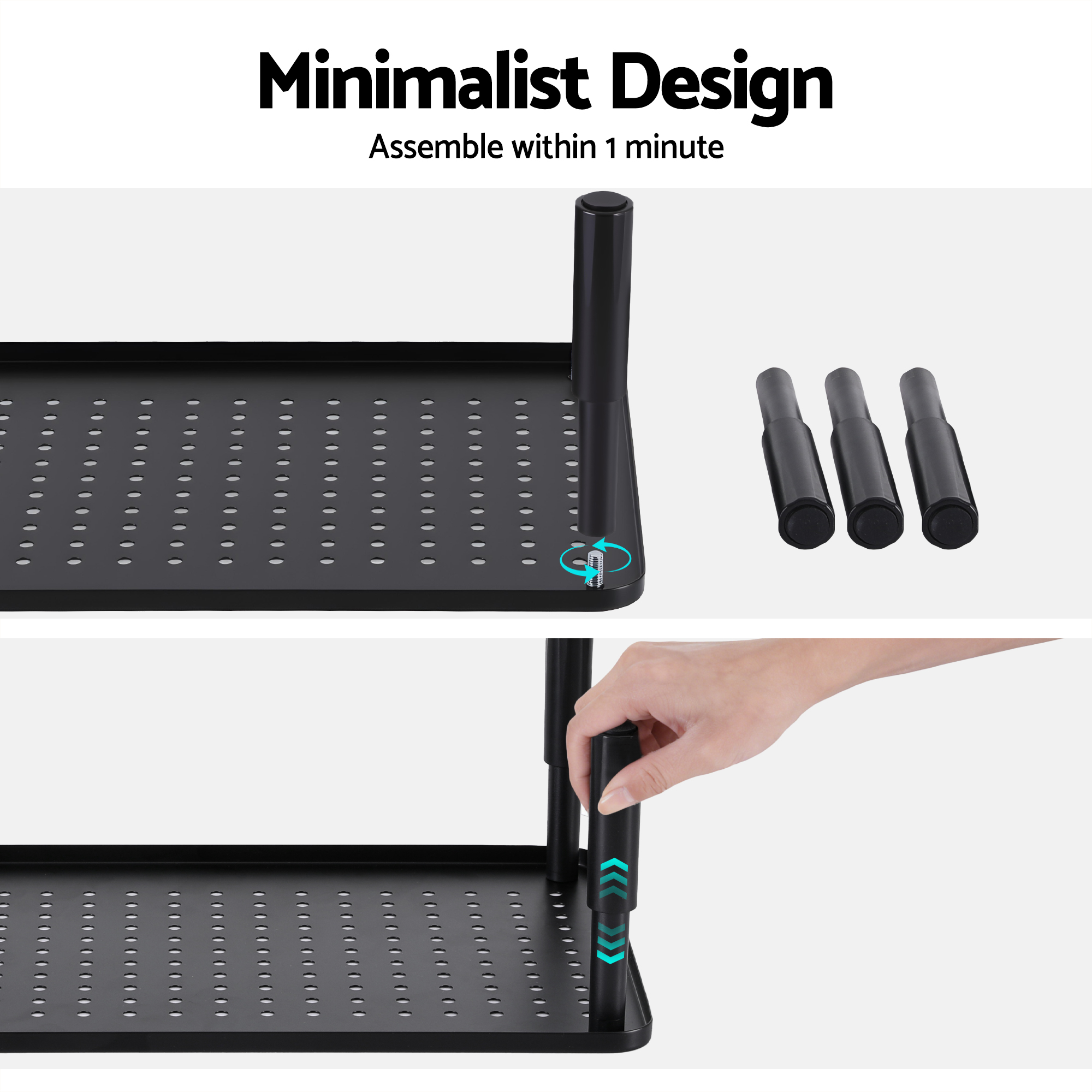 Artiss Monitor Stand Riser 3 Height Desk Organiser view 5