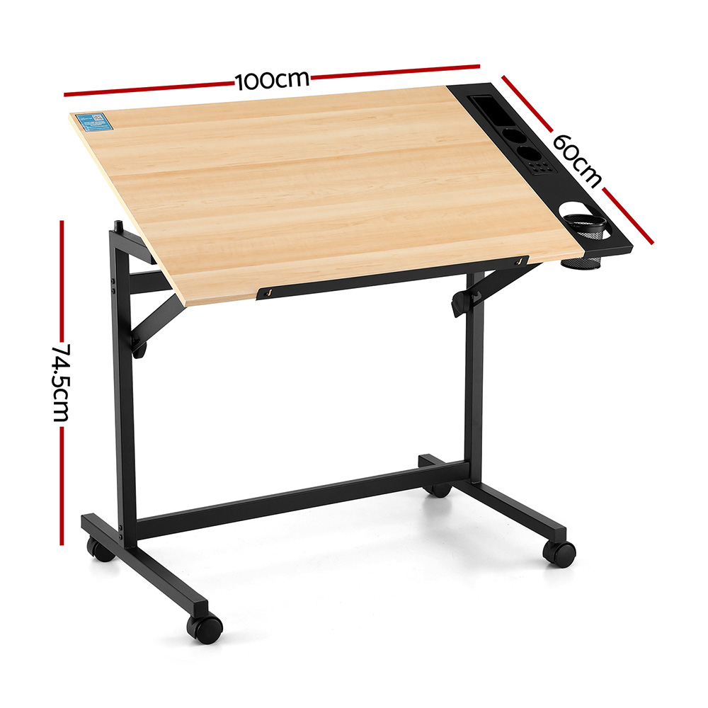 Artiss Adjustable Drafting Table Craft Drawing Desk view 2