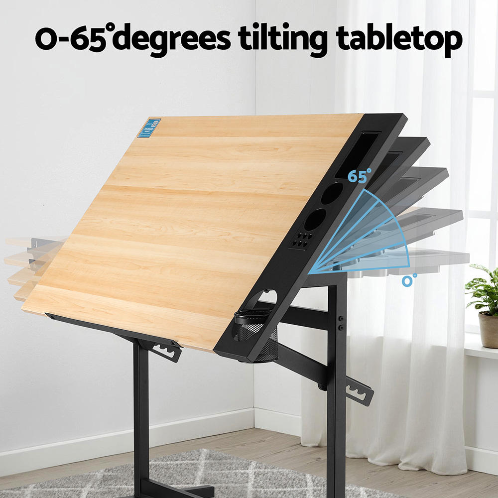 Artiss Adjustable Drafting Table Craft Drawing Desk view 4