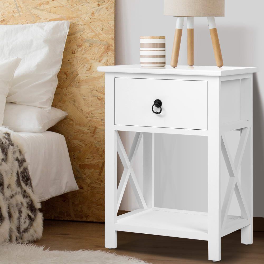 Artiss EMMA Bedside Table, Single or Set of 2