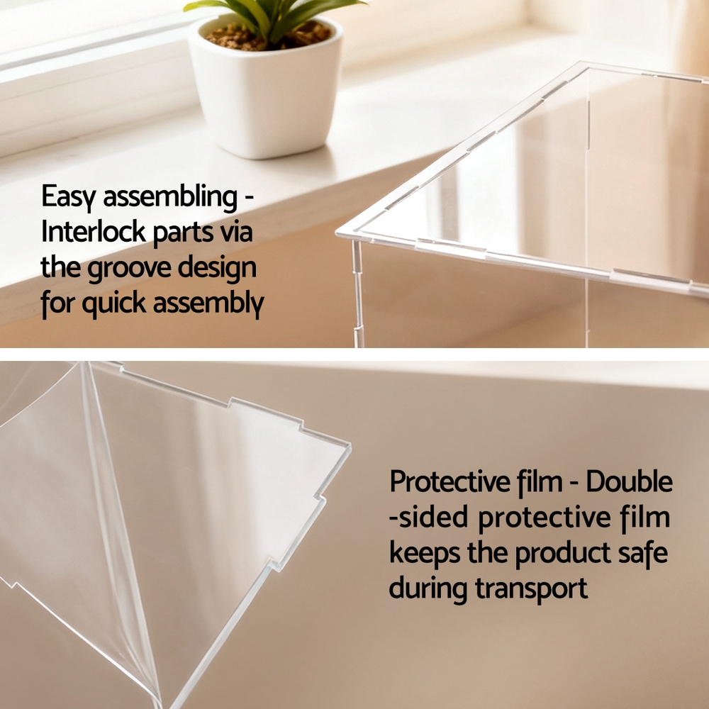 Artiss Clear Acrylic Display Case in 3 Sizes view 5