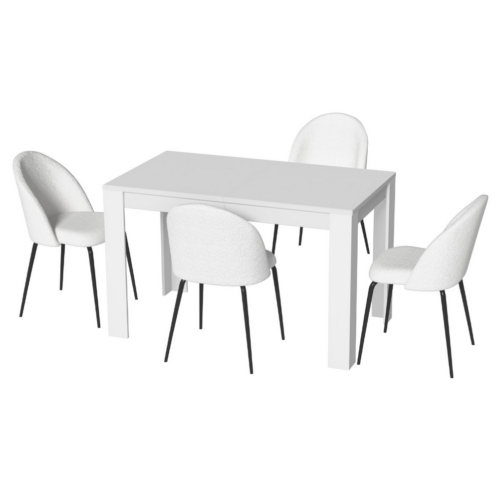 Artiss NATU Dining Table and 4 Chairs Set