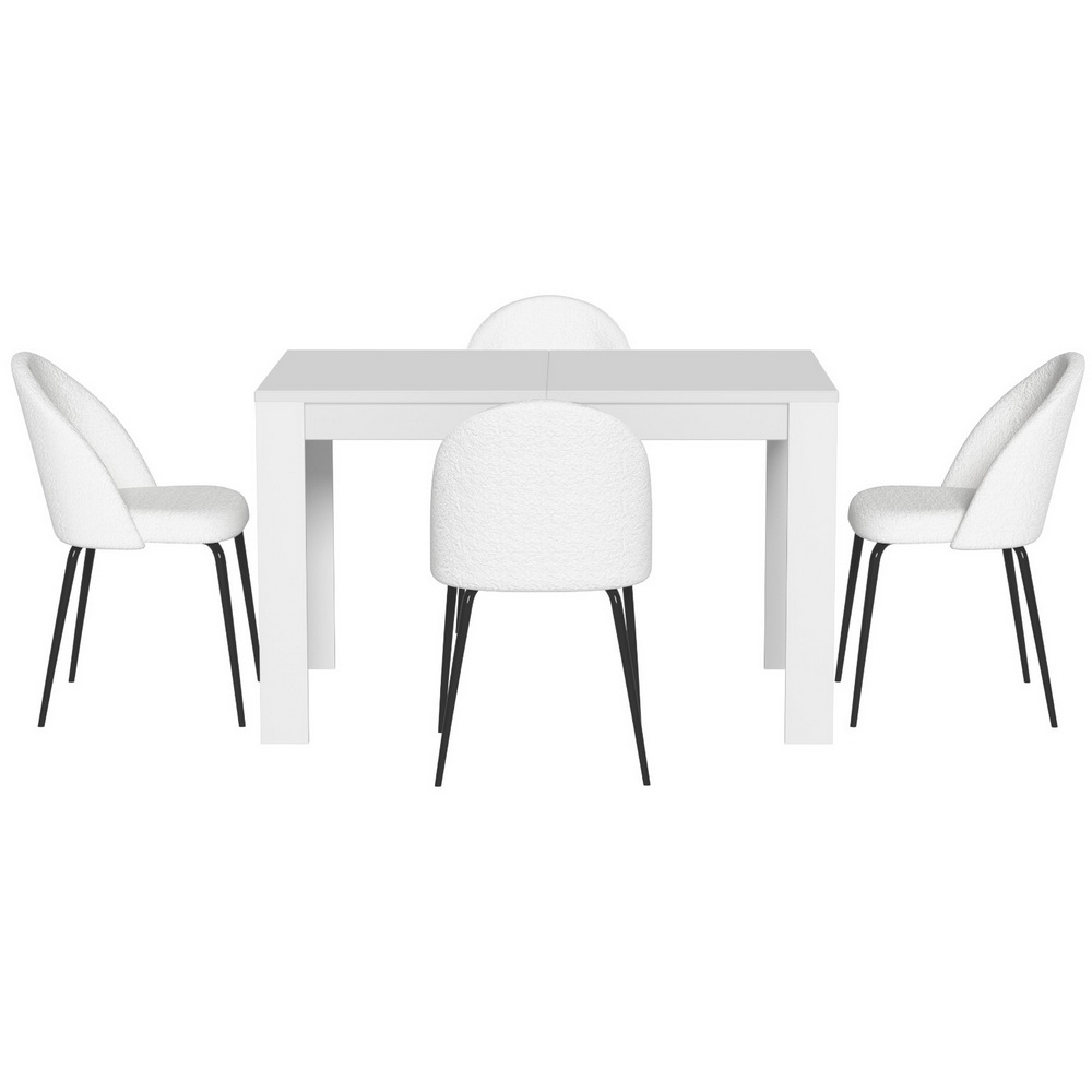 Artiss NATU Dining Table and 4 Chairs Set view 3