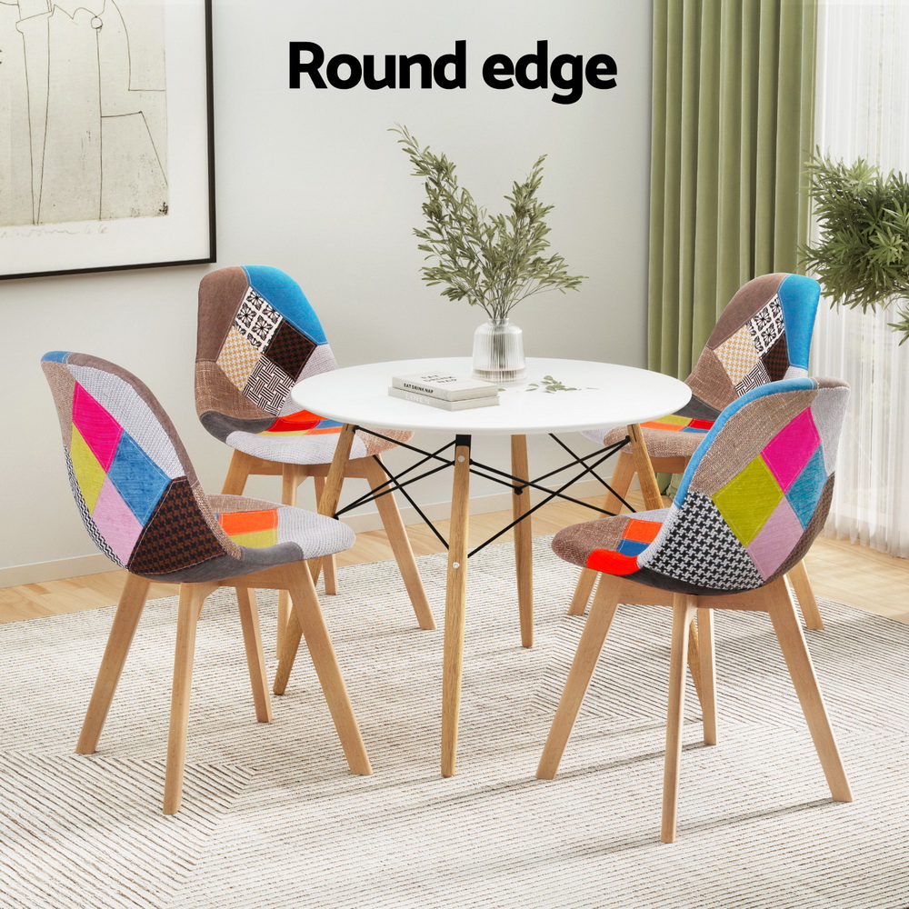 Artiss Replica Dining Table and 4 Chairs Set in 2 Styles view 4