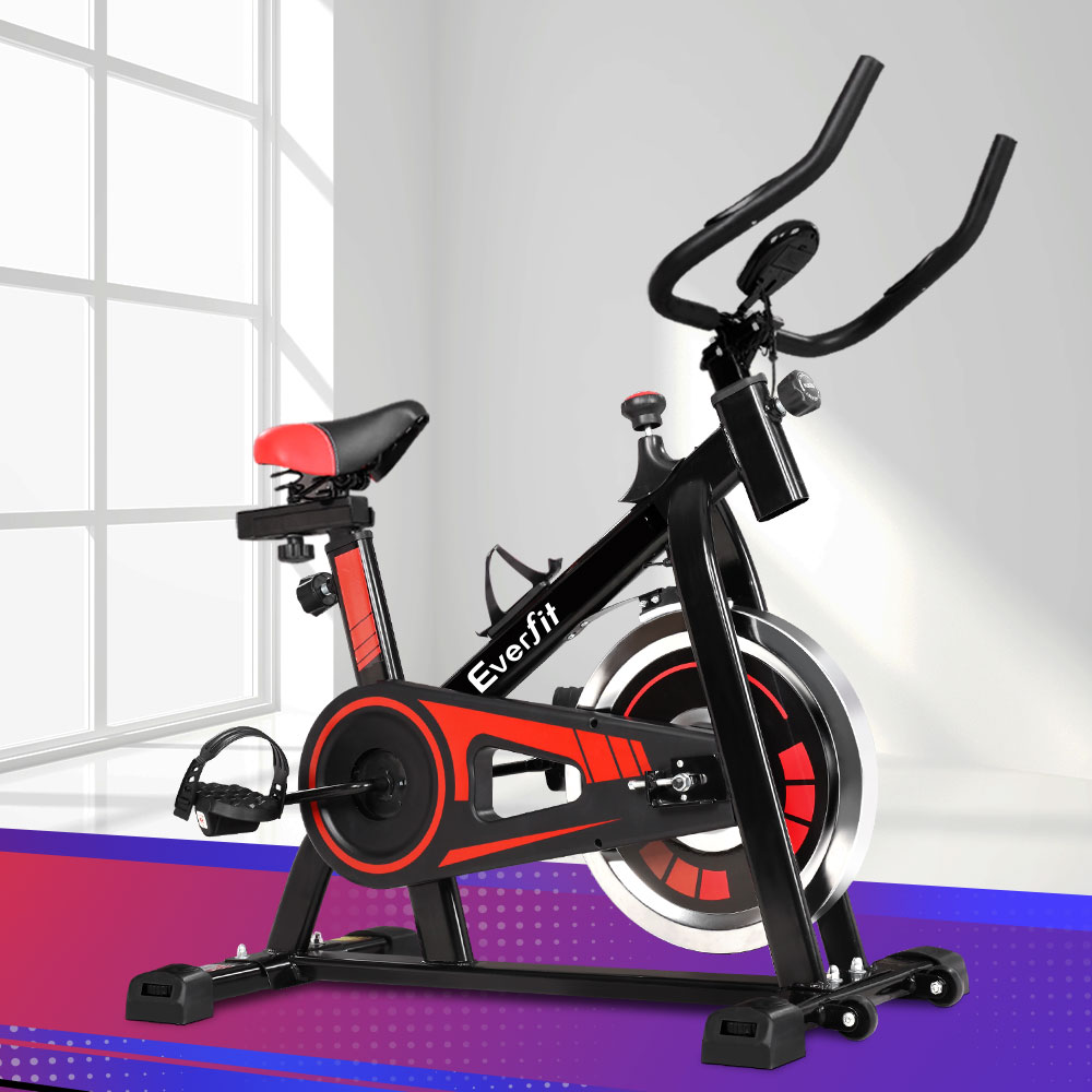 Everfit Spin Bike with 6kg Flywheel, 120kg Capacity