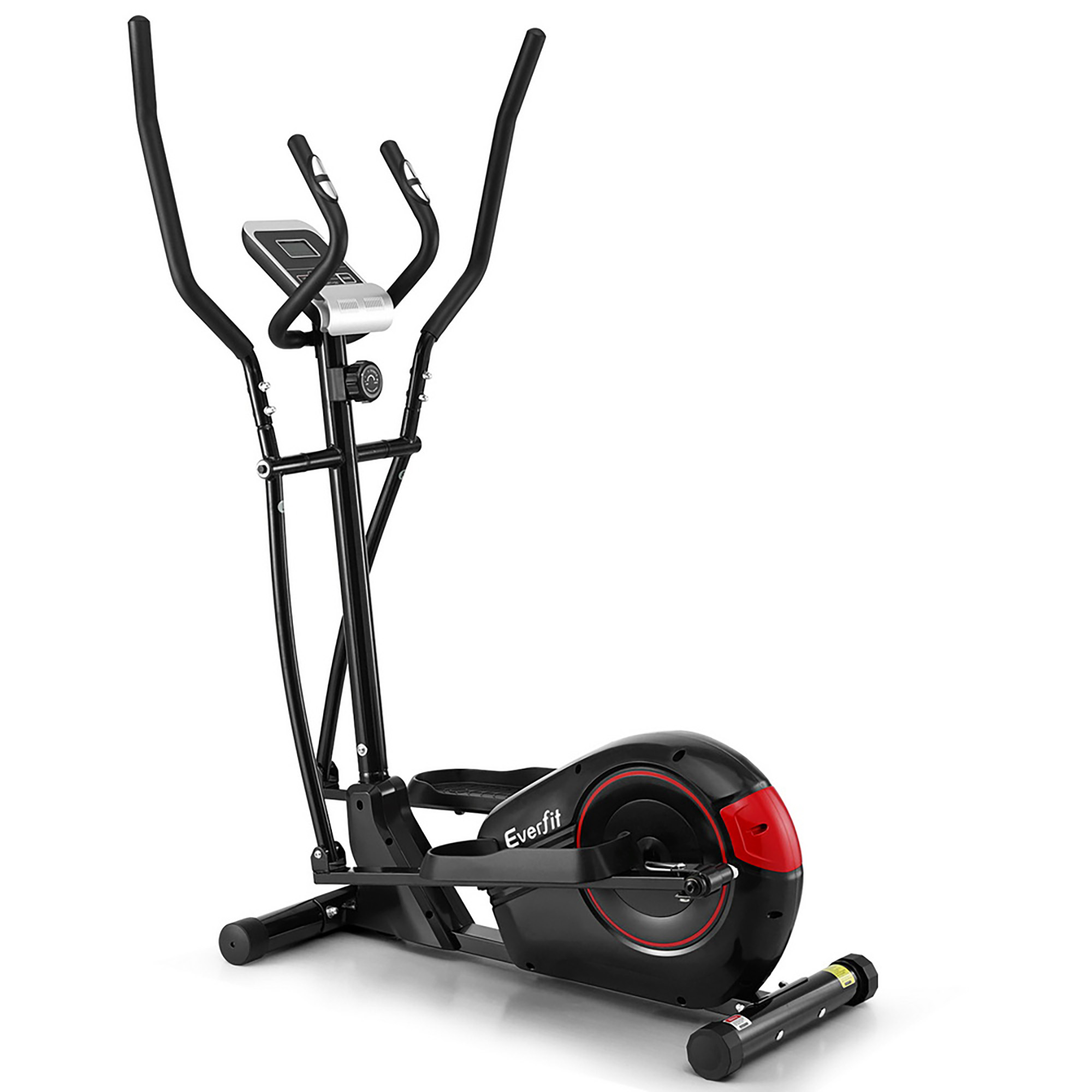 Everfit Elliptical Cross Trainer Fitness Machine Black Red