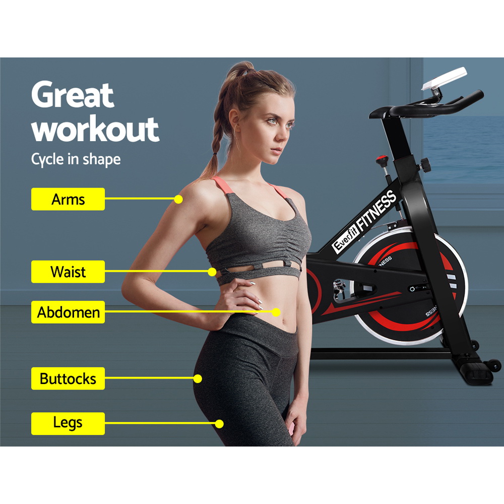 Everfit Indoor Spin Bike with 6kg Flywheel view 4