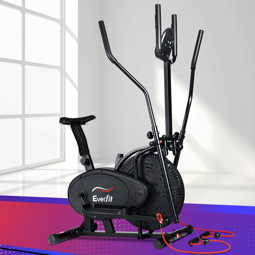 Everfit Elliptical Cross Trainer Low Impact, 4 to 6-in-1