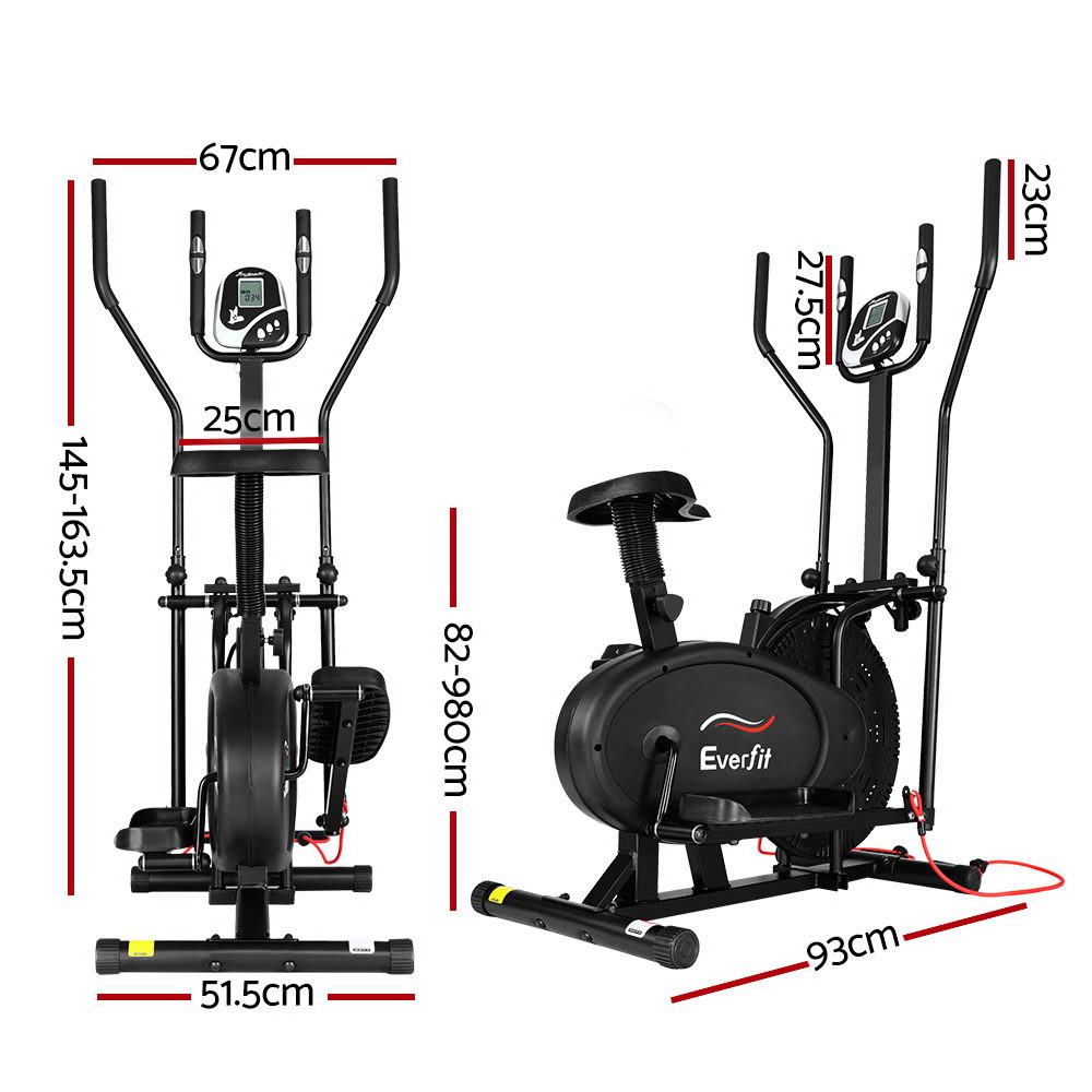 Everfit Elliptical Cross Trainer Low Impact, 4 to 6-in-1 view 2